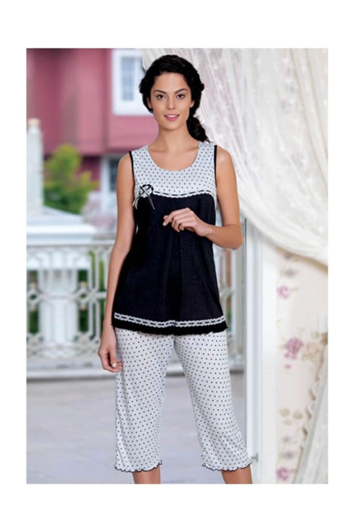 kapsulavm Şahinler Kadın Altı Puanlı Yazlık Pijama 21549