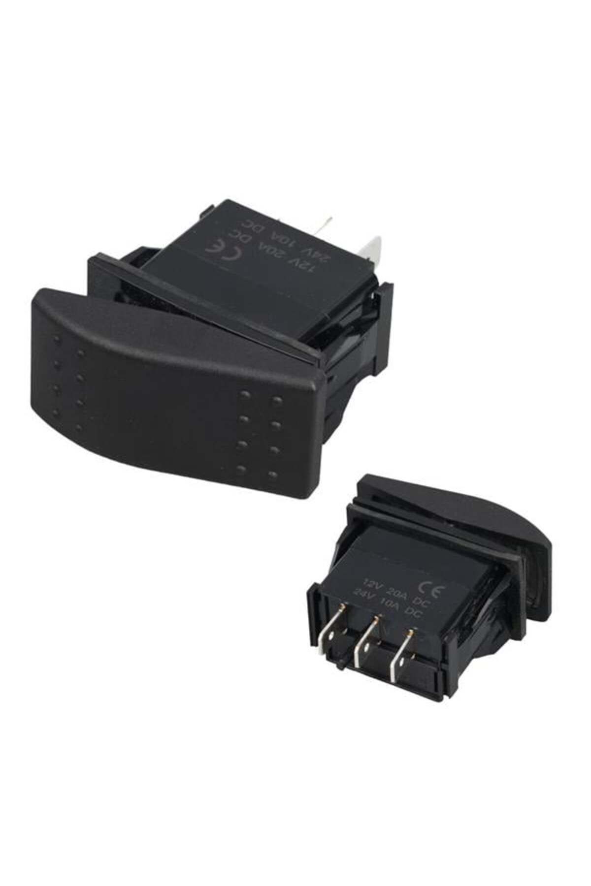 Pİ GLOBAL Powermaster Sembolsüz Işıksız 3 Pinli On-Off 12-24V Marin Switch