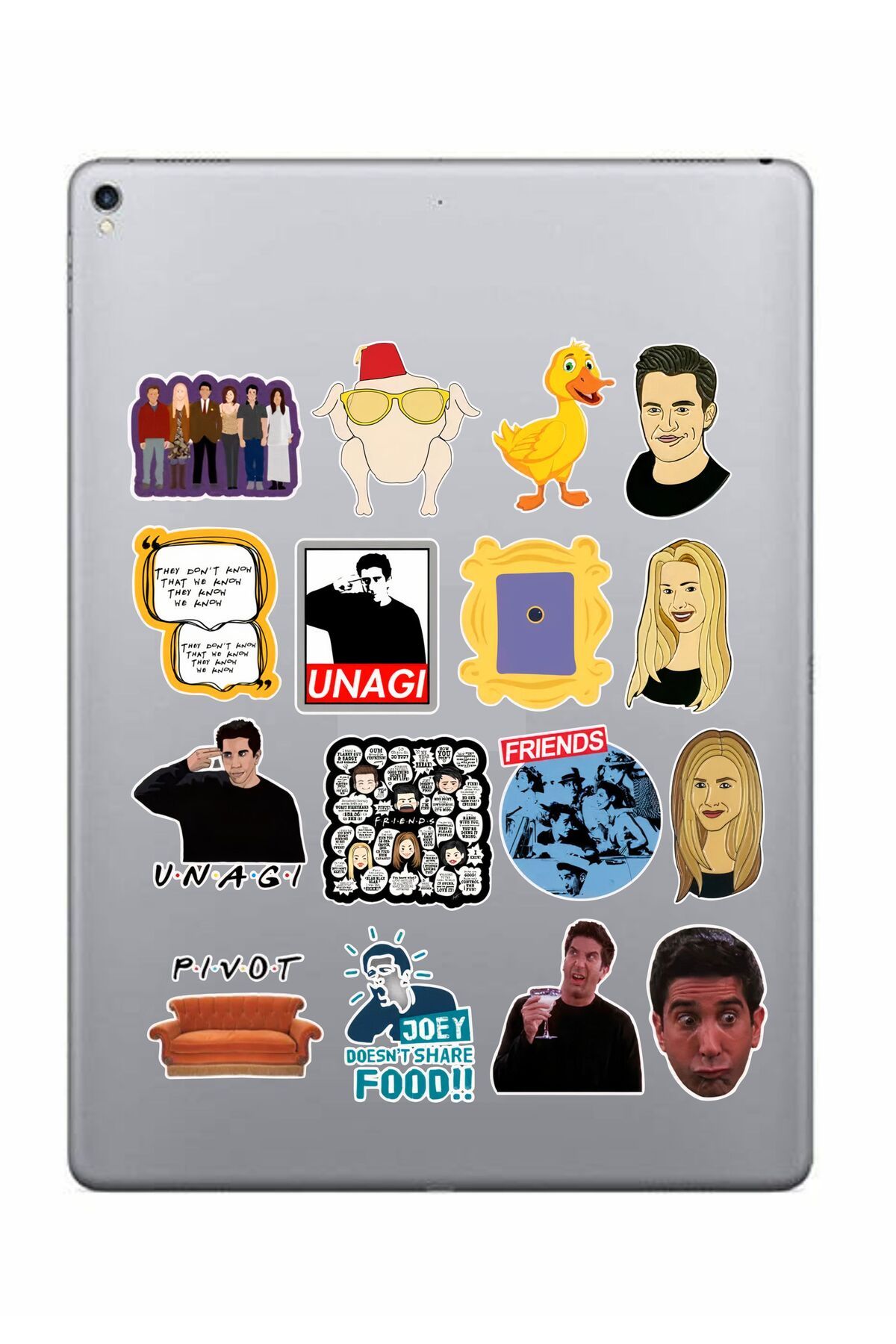 hediyenebak Friends Seri 2 Sticker Seti | Laptop Ajanda PC Tablet Telefon Defter Etiket Bullet Journal