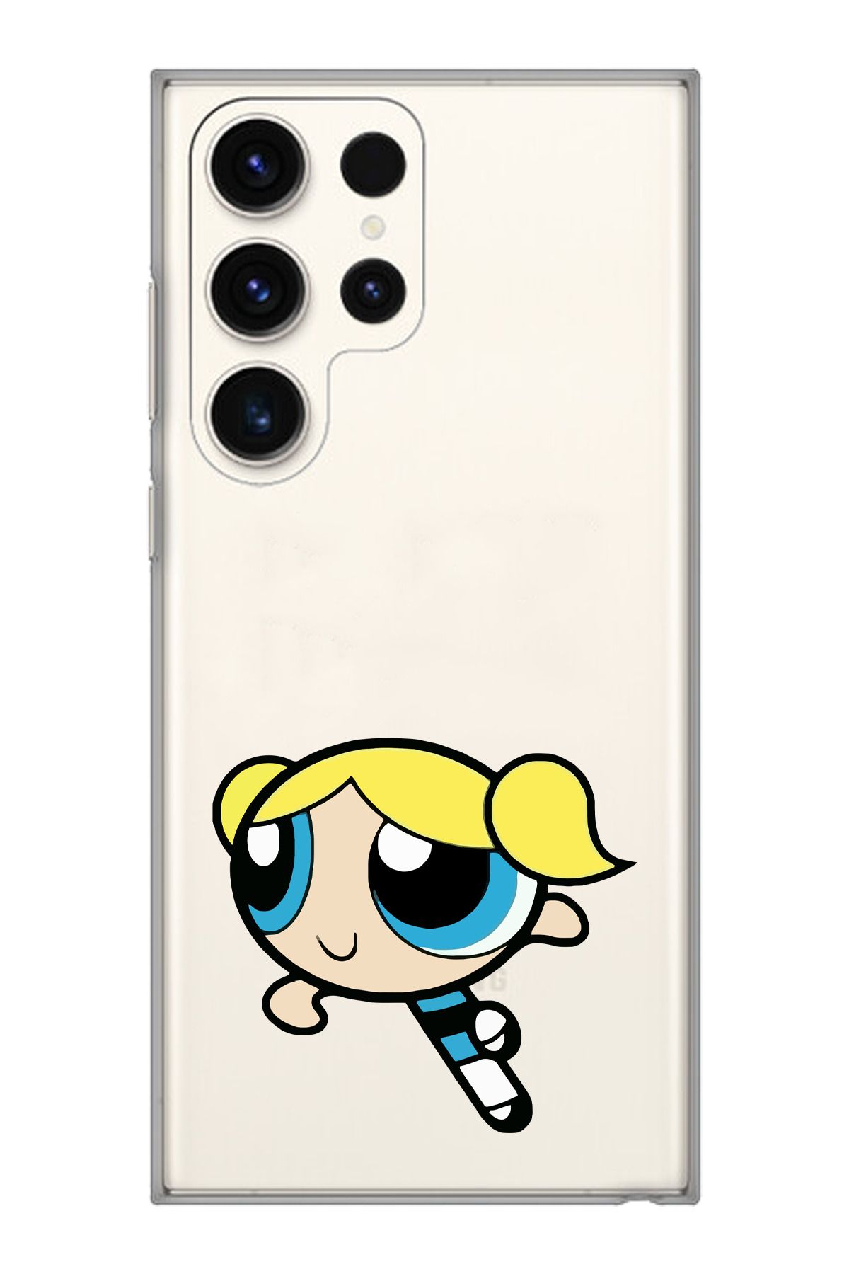 moonset Samsung Galaxy S25 Ultra Uyumlu Bubbles Tasarımlı Baskılı Şeffaf Telefon Kılıfı