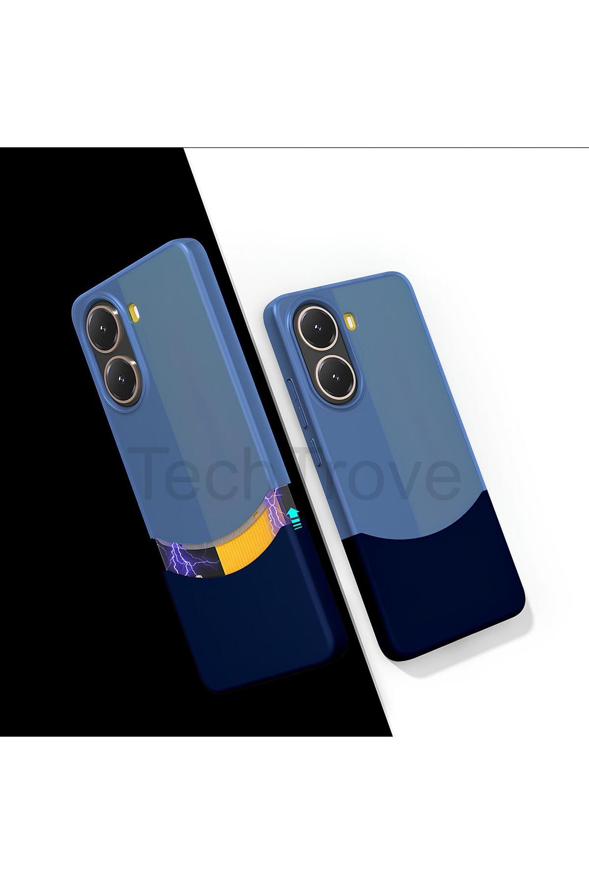TechTrove Poco X7 Pro Kılıf Mıknatıslı Çift Bölmeli Ultra İnce Lüks Kapak