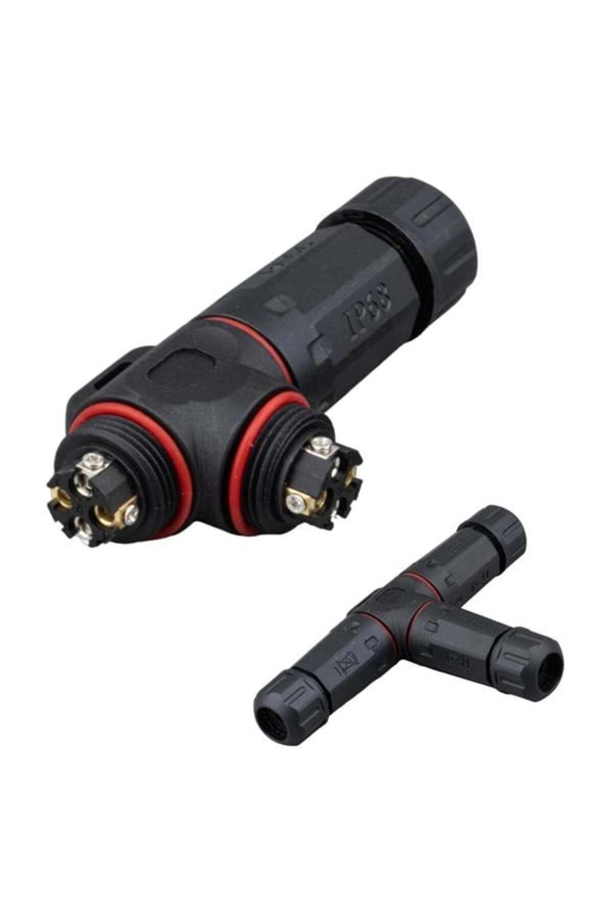 Balesso Powermaster Pm-24596 4 Pin Telli 3'lü Tip Ip68 Su Geçirmez Rj45 Konnektör