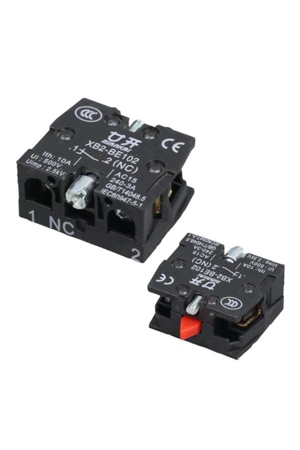 Pİ GLOBAL Lay5-Be102 22 Mm Kontak Blok No Kırmızı