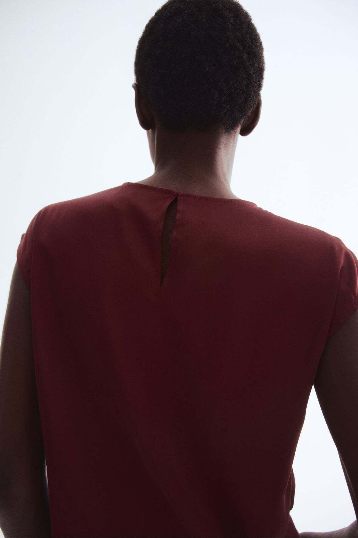H&M-Pleat-front Blouse 1