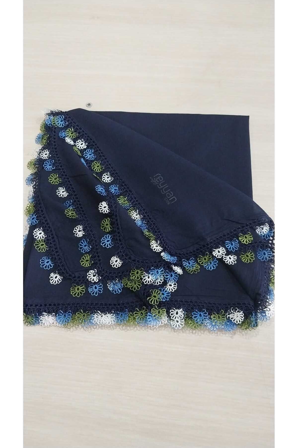 Papatyam El işi Tığ Oyası ve Mekik Oyalı Yazma/Tığ ve Mekik İşi yazma/Çeyizlik Yemeni/100x100/Reyyan/