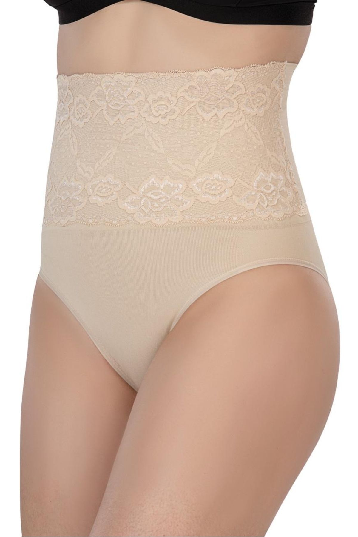 Nemere TEN MI Emay 2090 Önü Dantelli Yüksek Bel Slip Korse