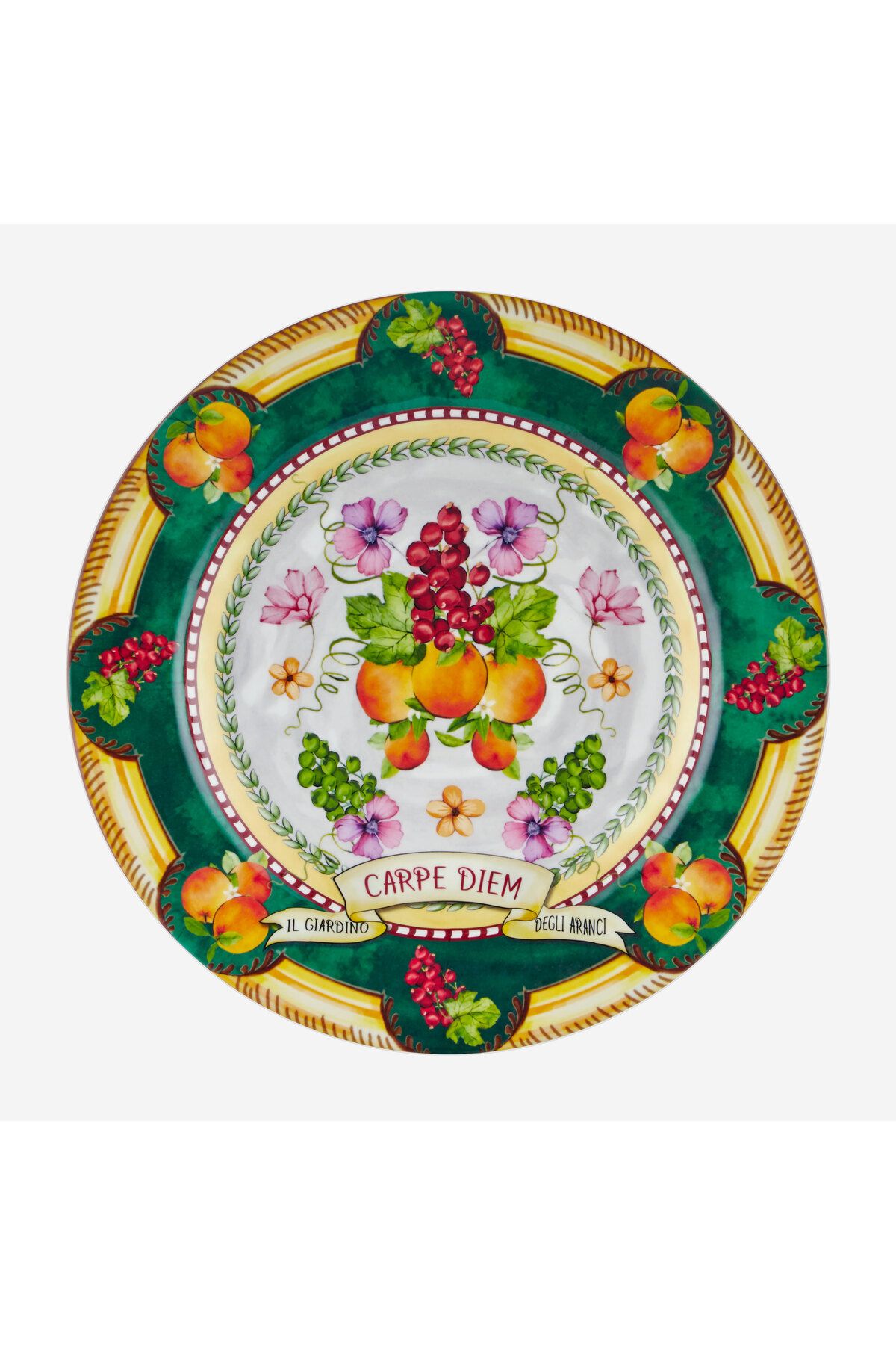 CHIARA ALESSI Carpe Diem Yeşil Melamin Yemek Tabağı 28 Cm