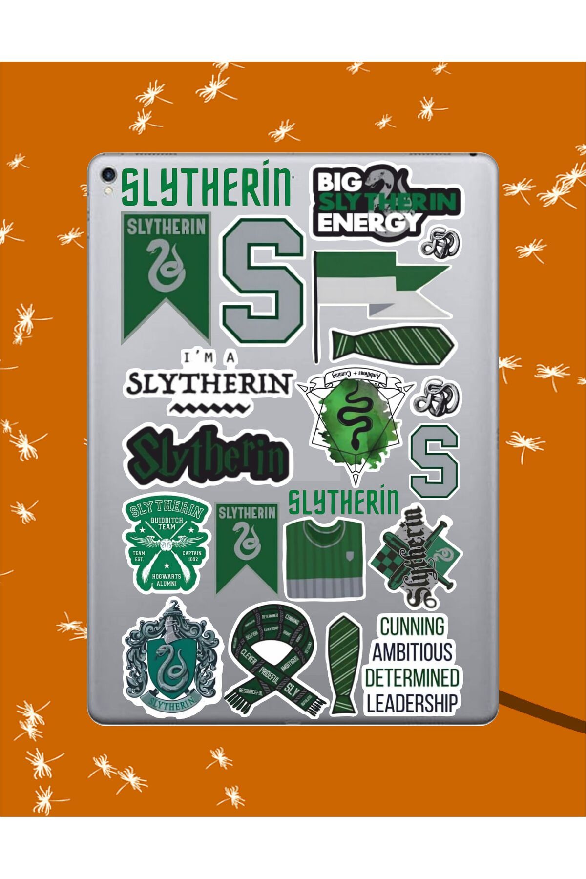 hediyenebak Harry Potter Slytherin Seri 2 Sticker Seti | Laptop Ajanda PC Tablet Telefon Etiket Bullet Journal