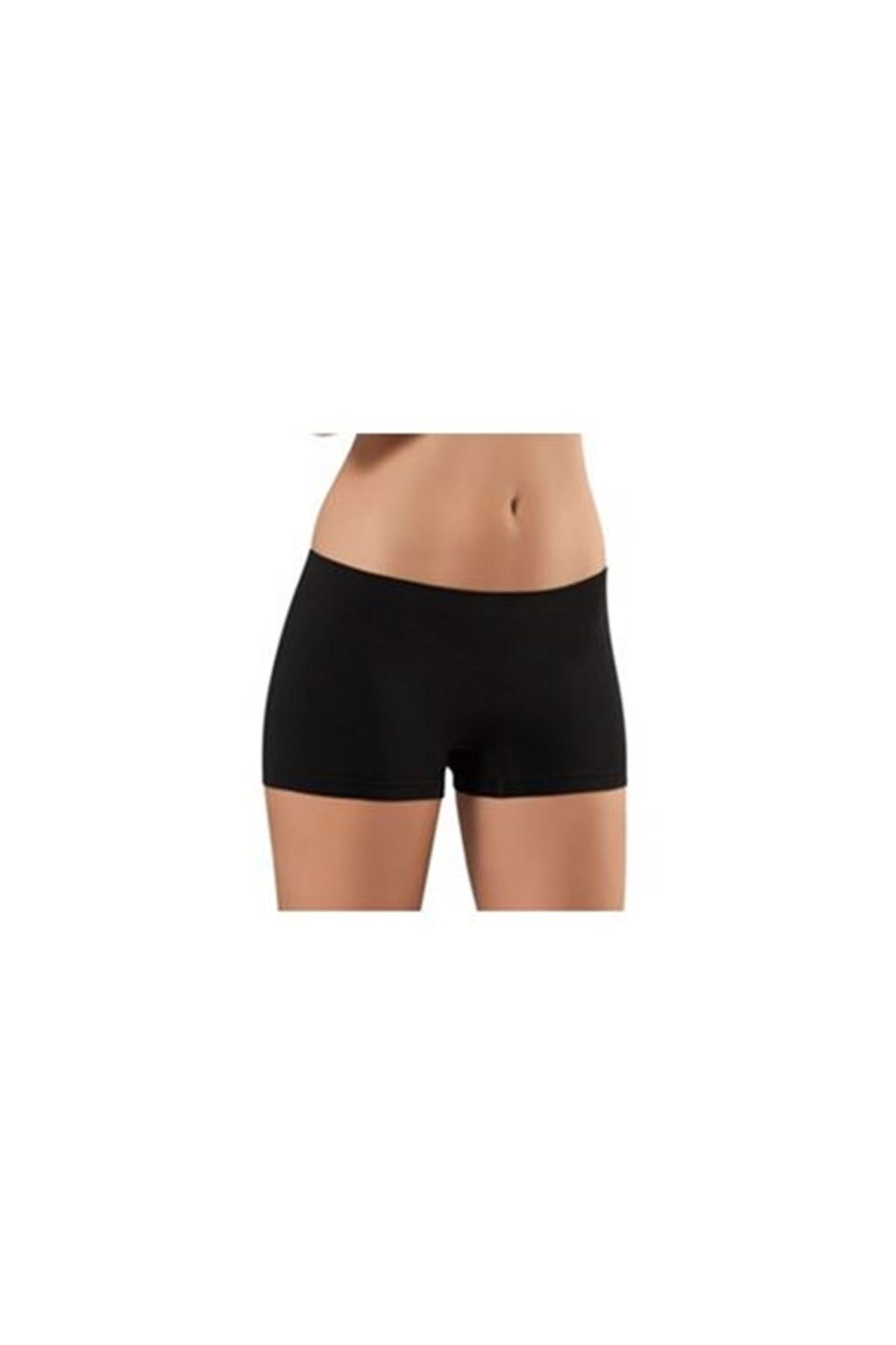 Marsilyan Siyah Dikişsiz Kadın Boxer Korse - 700