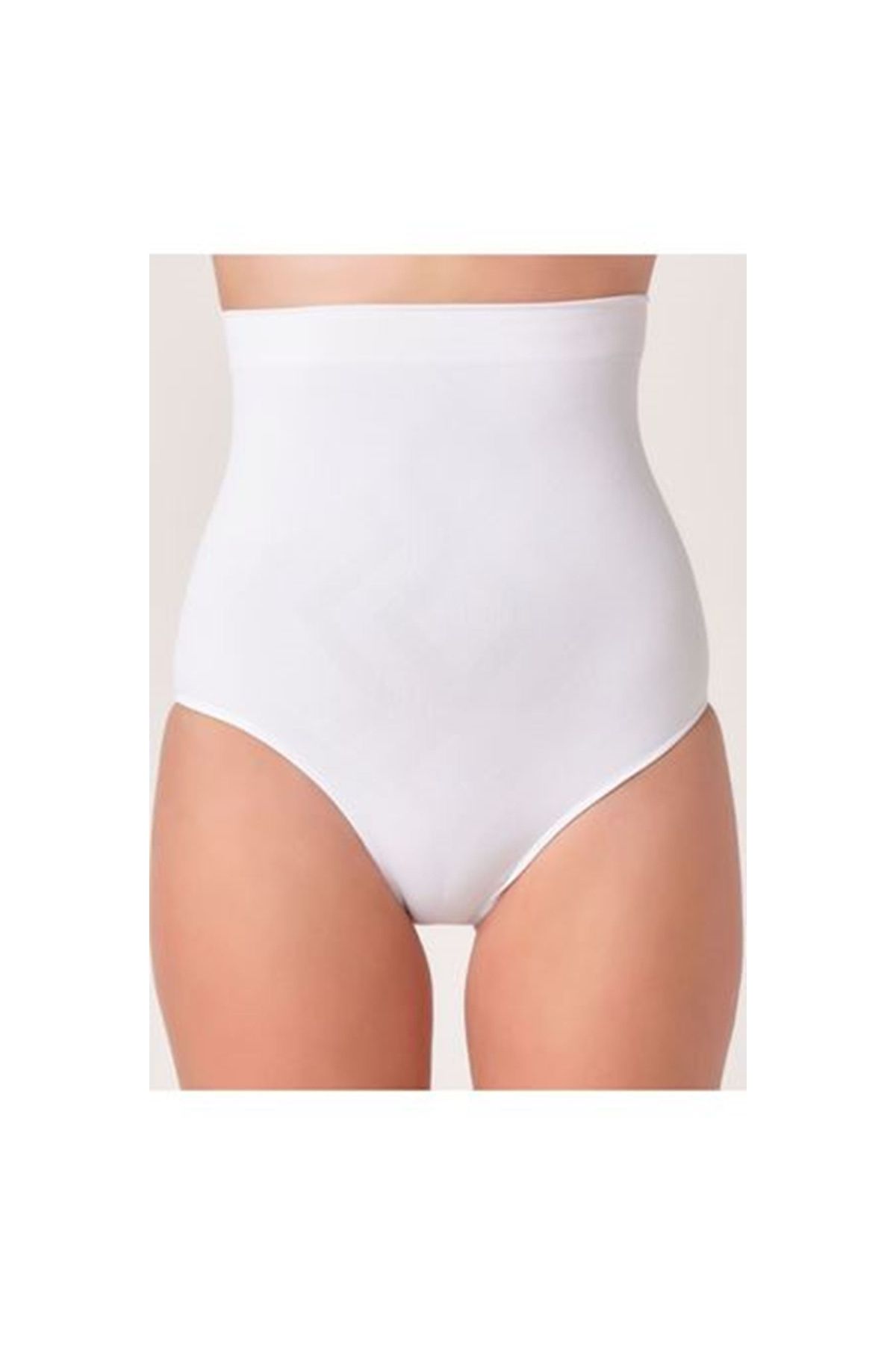 Marsilyan Beyaz Kadın Dikişsiz Slip Korse - 780