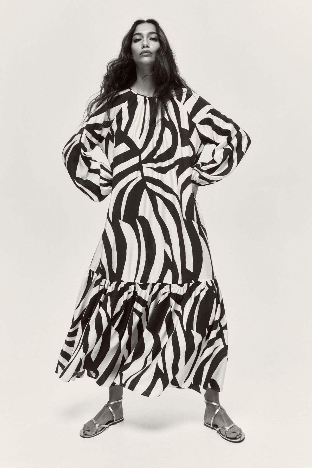 H&M Voluminous maxi dress