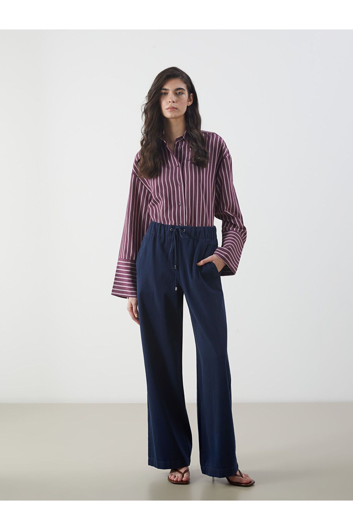 LC Waikiki Beli Lastikli Wideleg Kadın Jean Pantolon