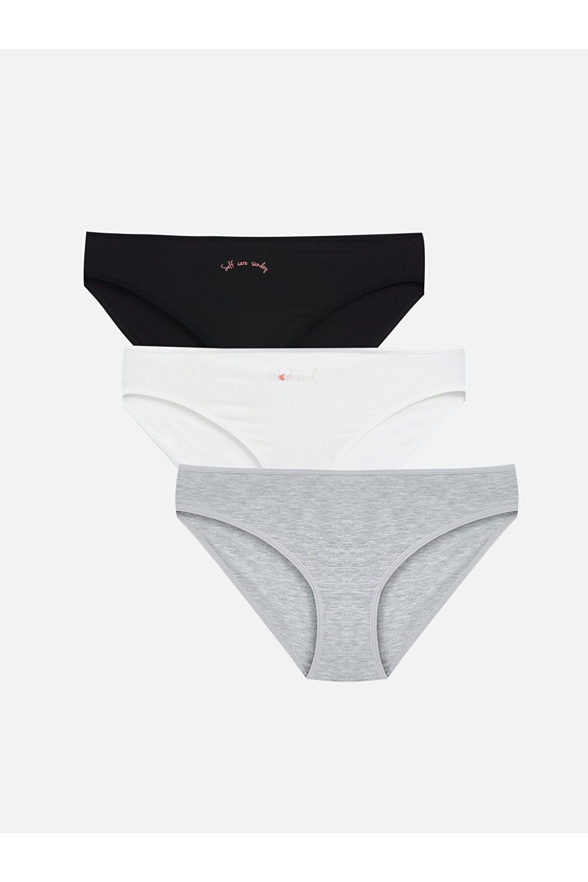 LC Waikiki Baskılı Bikini Külot 3'lü Paket