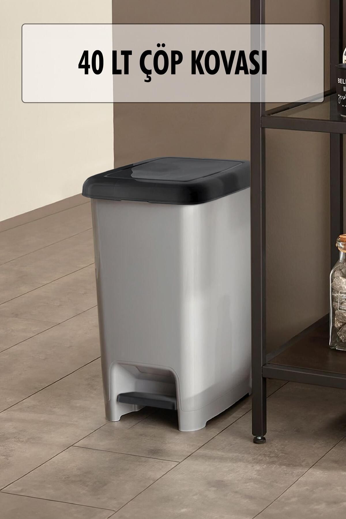 Shop58 40 Litre Basmalı Çöp Kovası