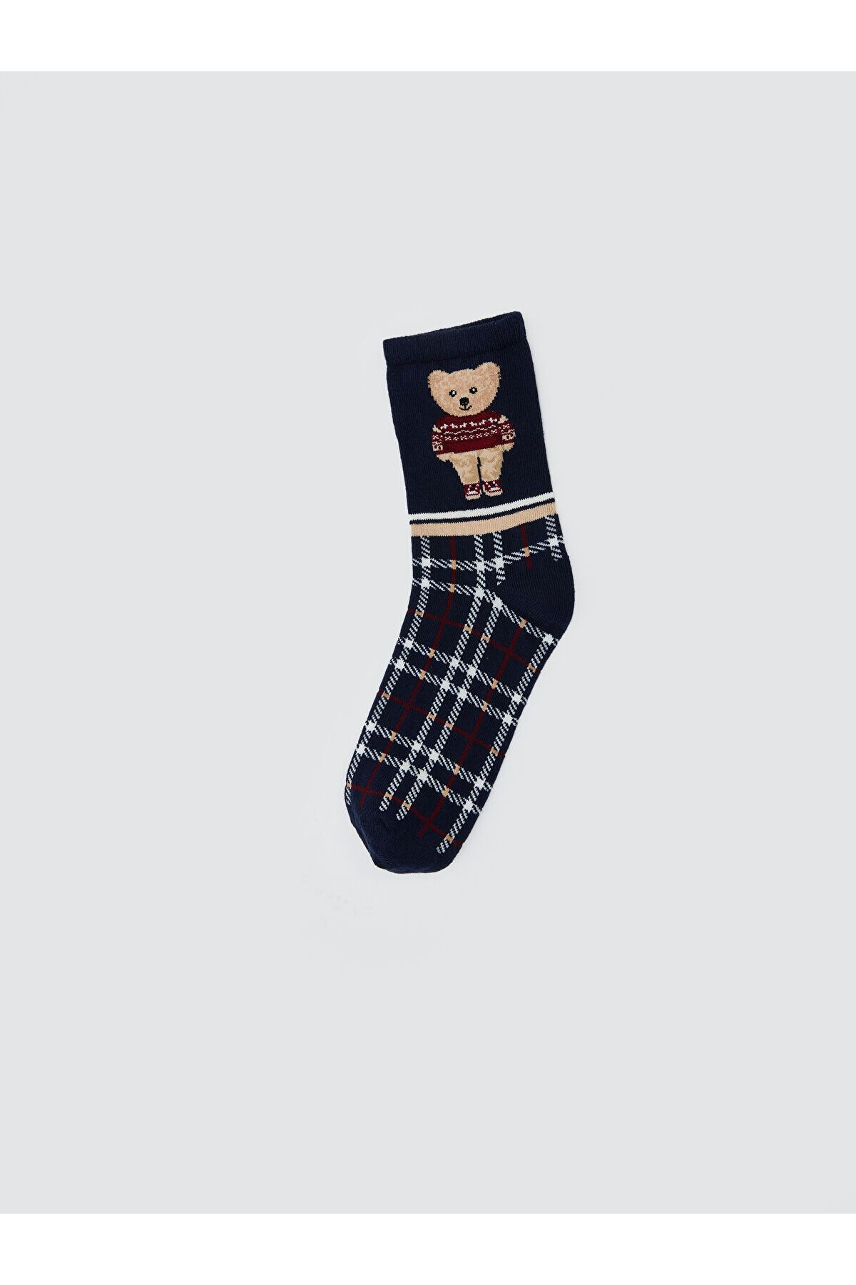 LC Waikiki Ayı Teddy Baskılı Kadın Soket Çorap