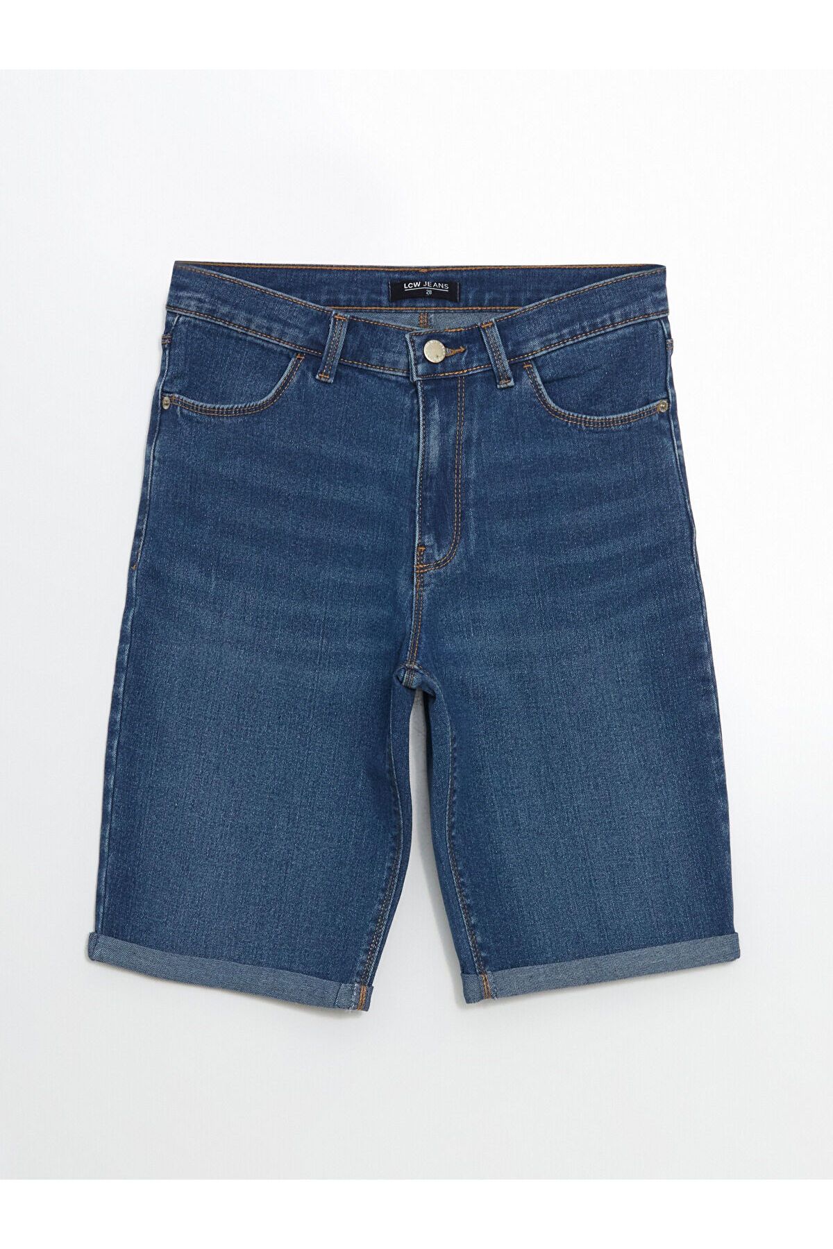 LC Waikiki Dar Fit Kadın Jean Şort