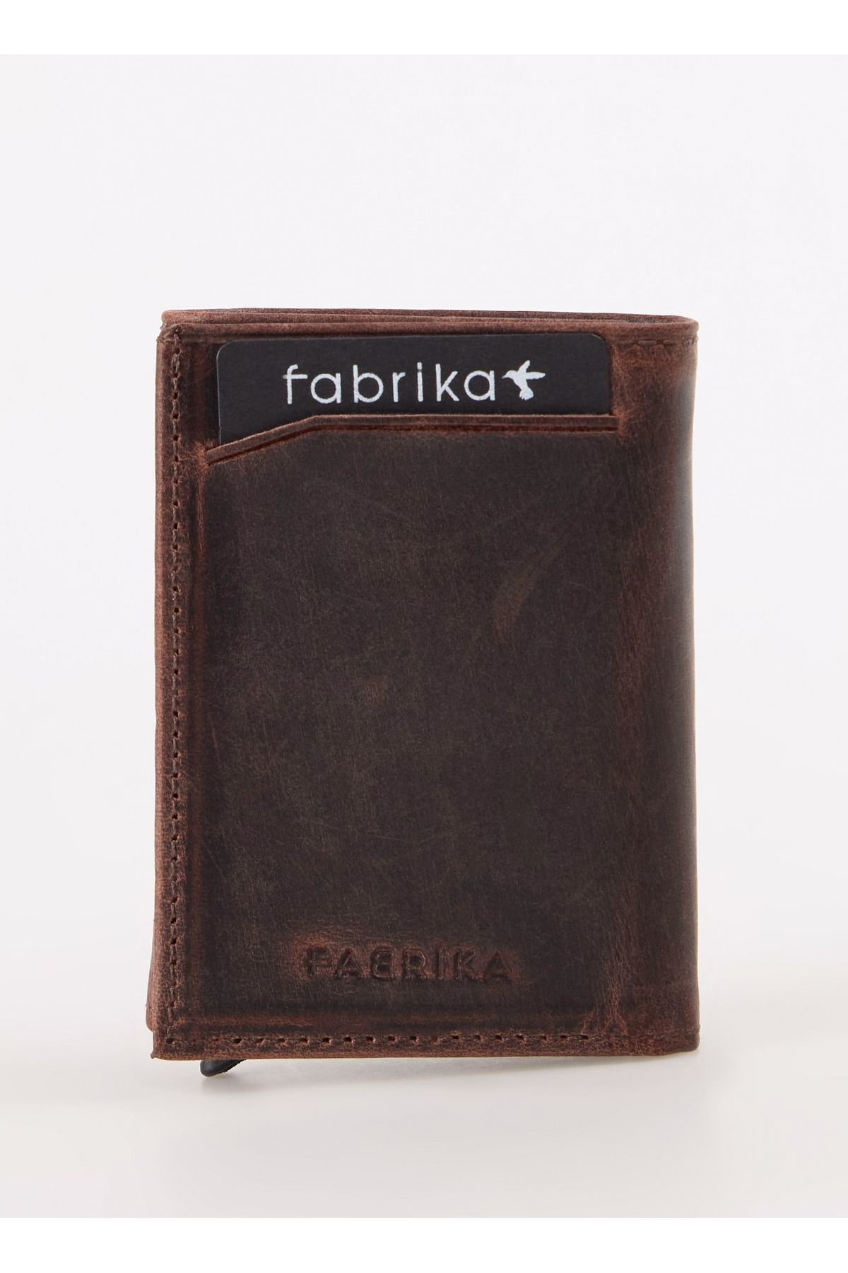 کیف پول مردانه قهوه FRK 356 CRAYZ Fabrika