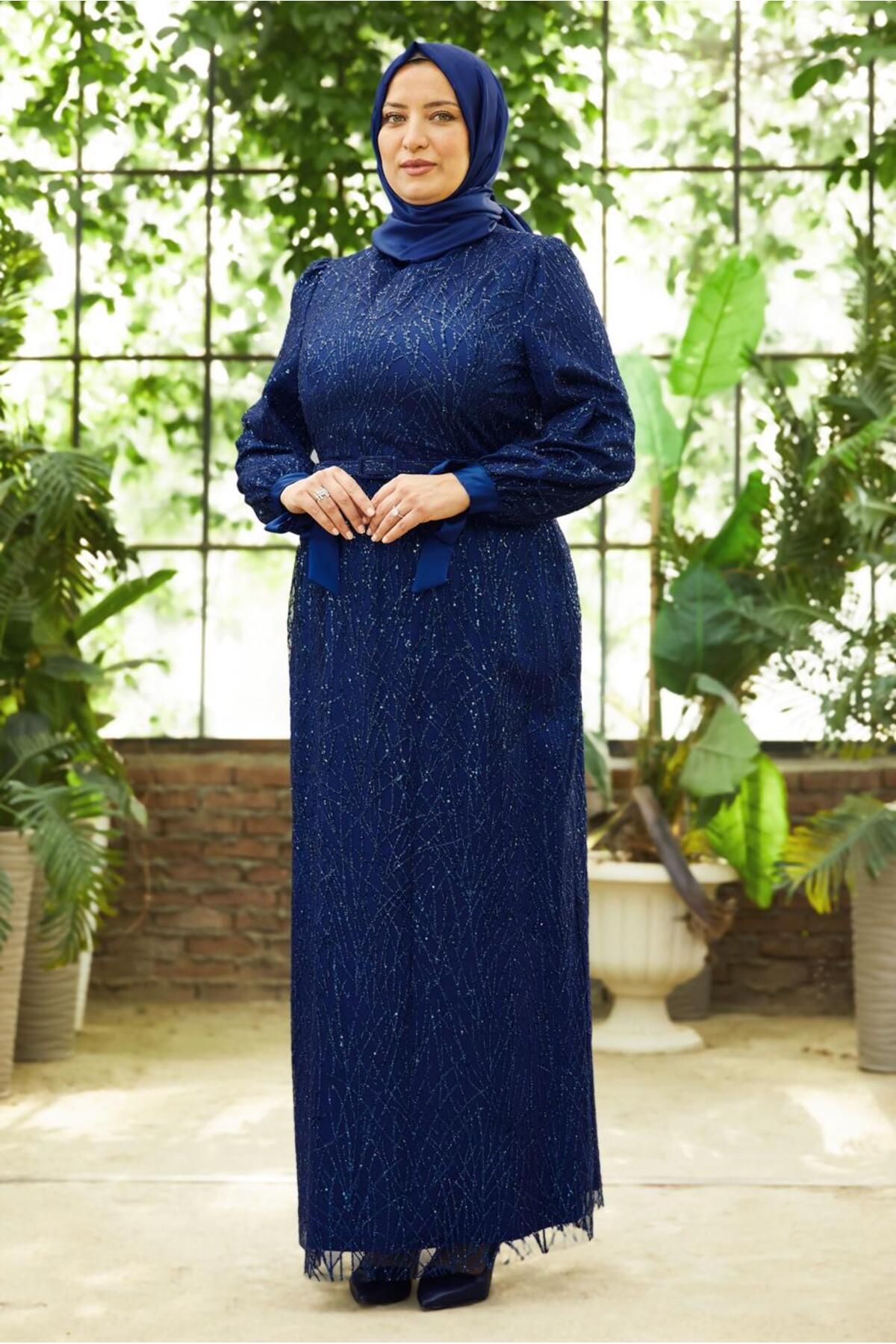 Alvina KEMERLİ ABİYE ELBİSE 50442