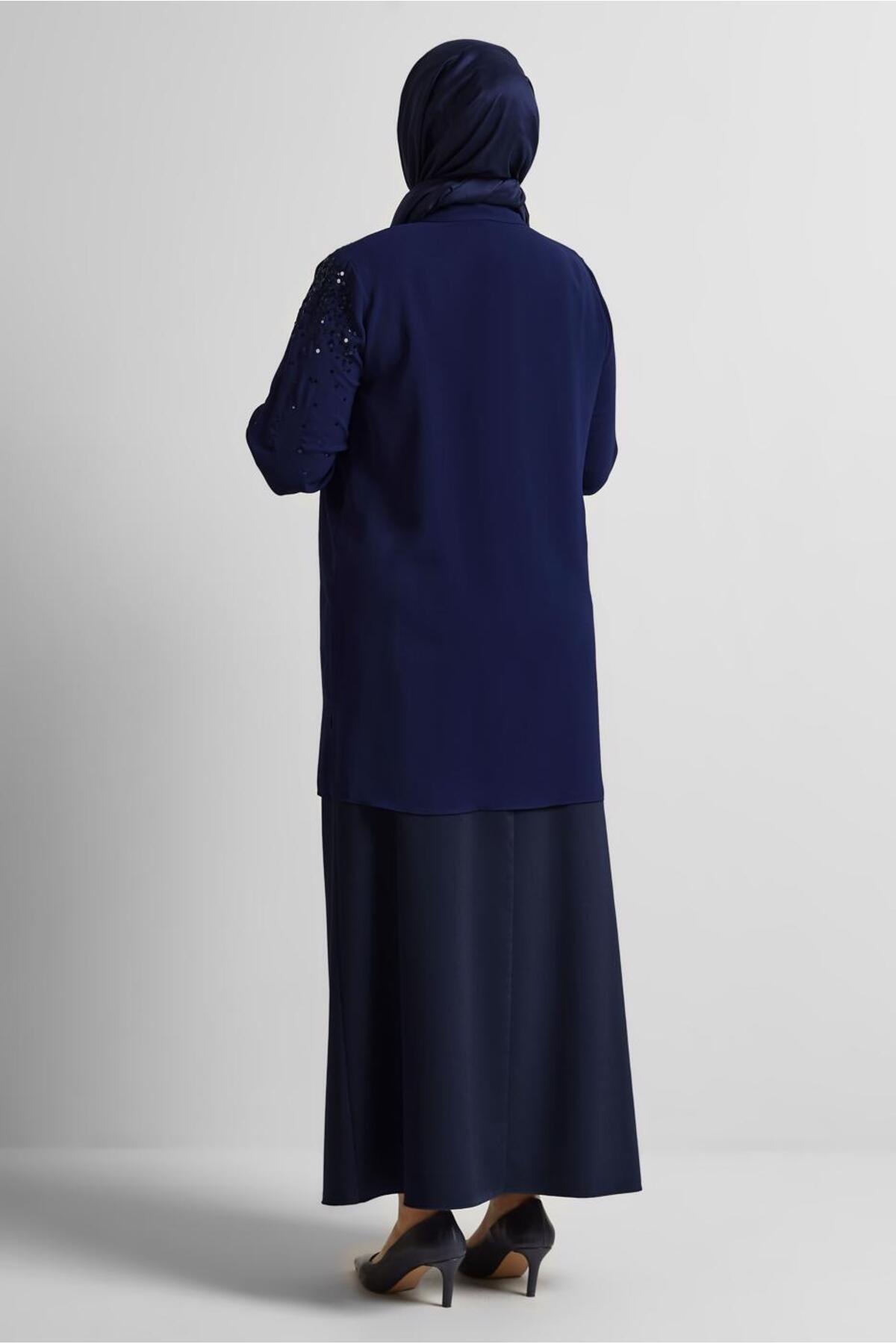 Alvina-Pul Sequence Embroidered Plus Size Tunic 20709 4