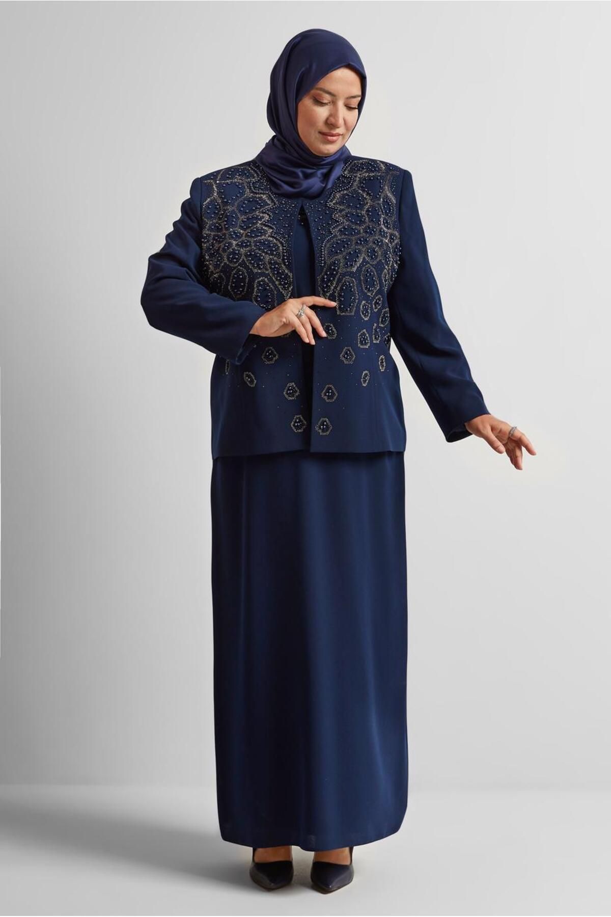 Alvina İŞLEMELİ ELBİSELİ TAKIM 30526