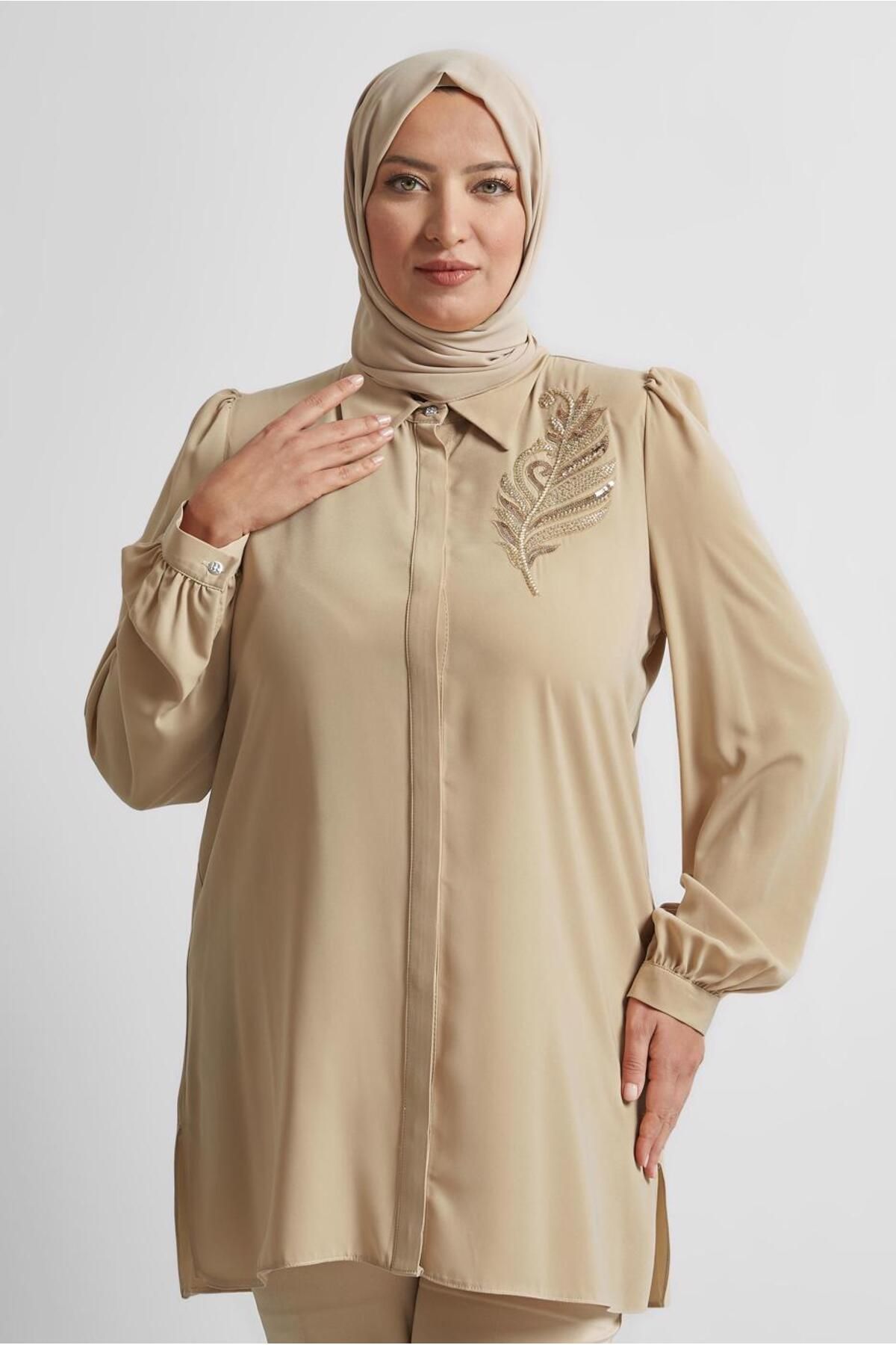 Alvina BONCUK İŞLEMELİ TUNİK 20714