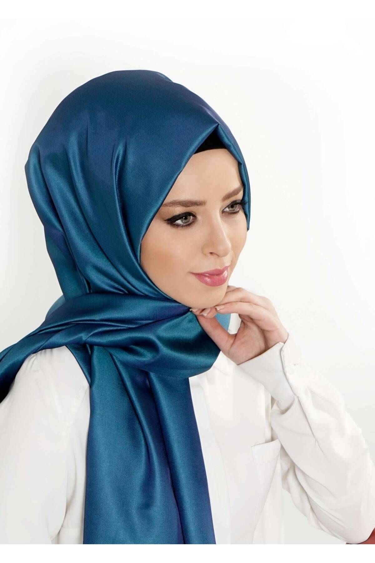 TRENDTESETTÜR KADIN MAVİ (PETROL-LACİ) T 9534-1 Garzen Şal