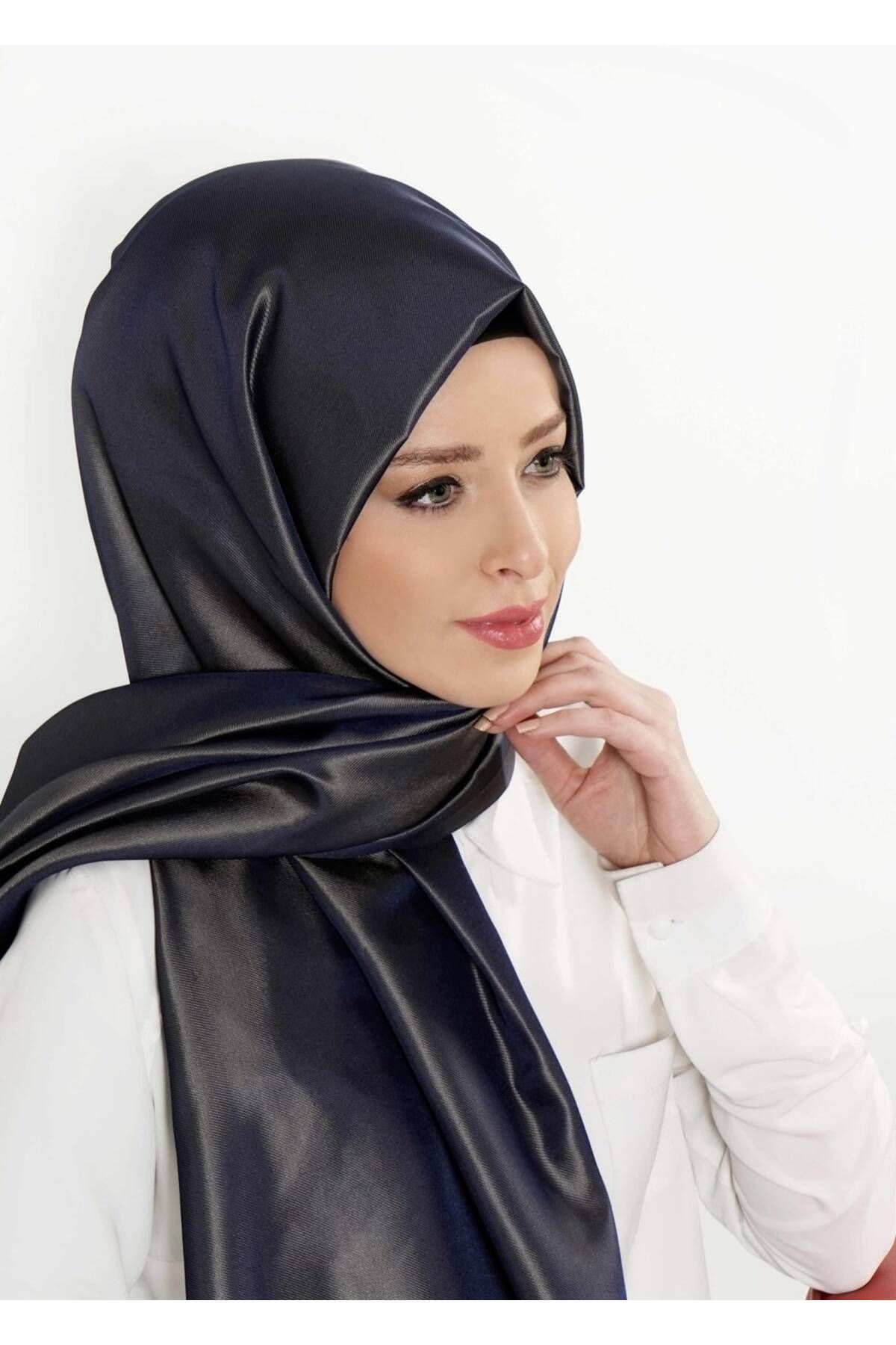 TRENDTESETTÜR KADIN LACİVERT (LACİ-CAMEL) T 9534-1 Garzen Şal