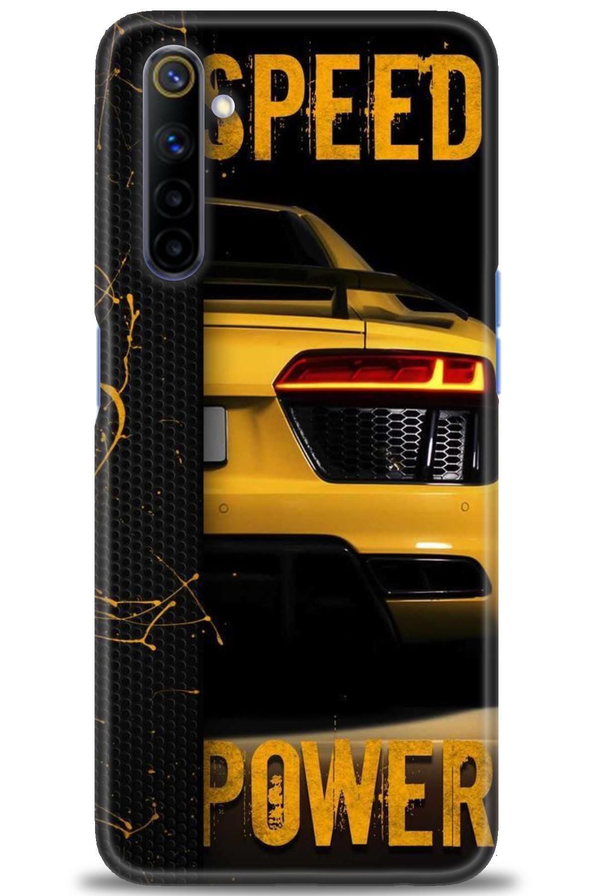 realme 6 İle Uyumlu HD Baskılı Desenli Silikon Kılıf - 987