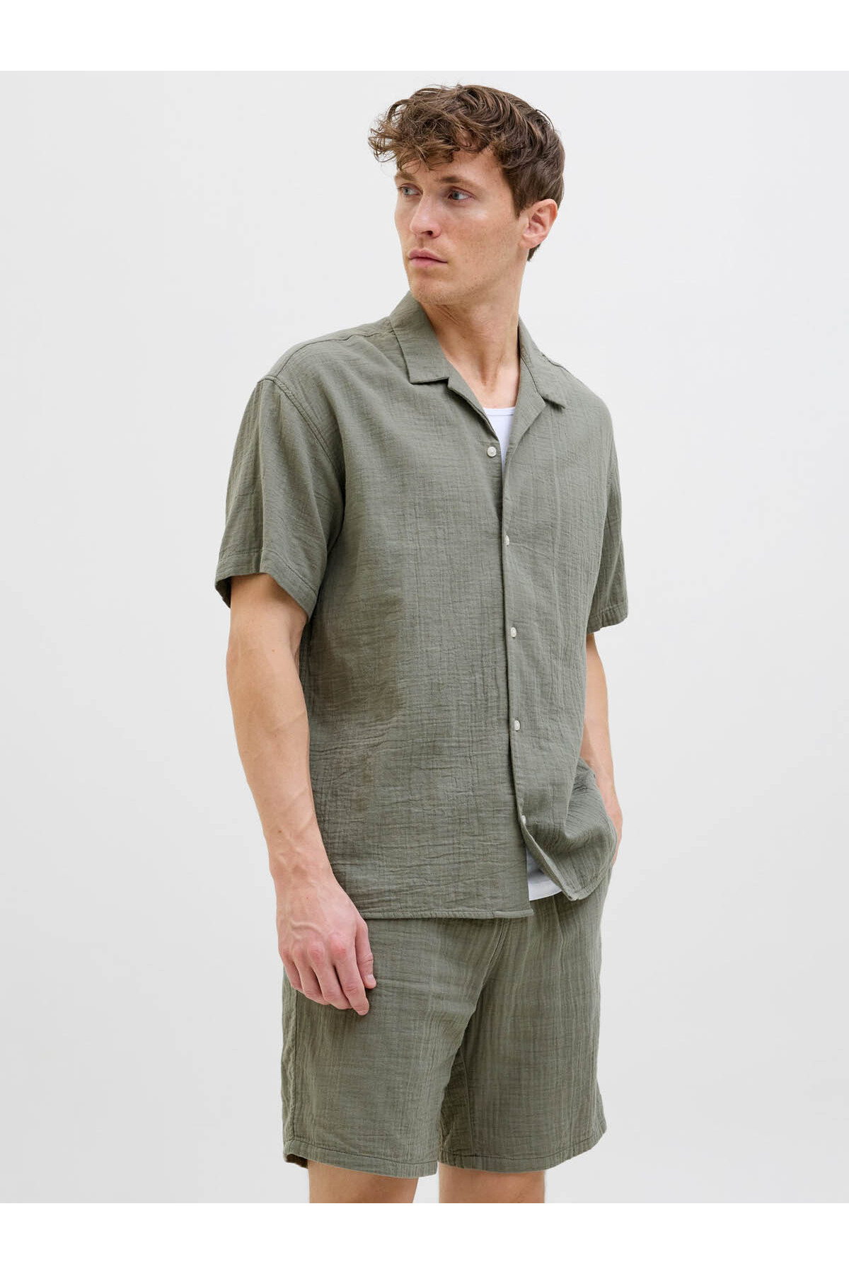 پیراهن مردانه راسته آستین کوتاه | جک اند جونز Jack & Jones 12274798 - تصویر 2