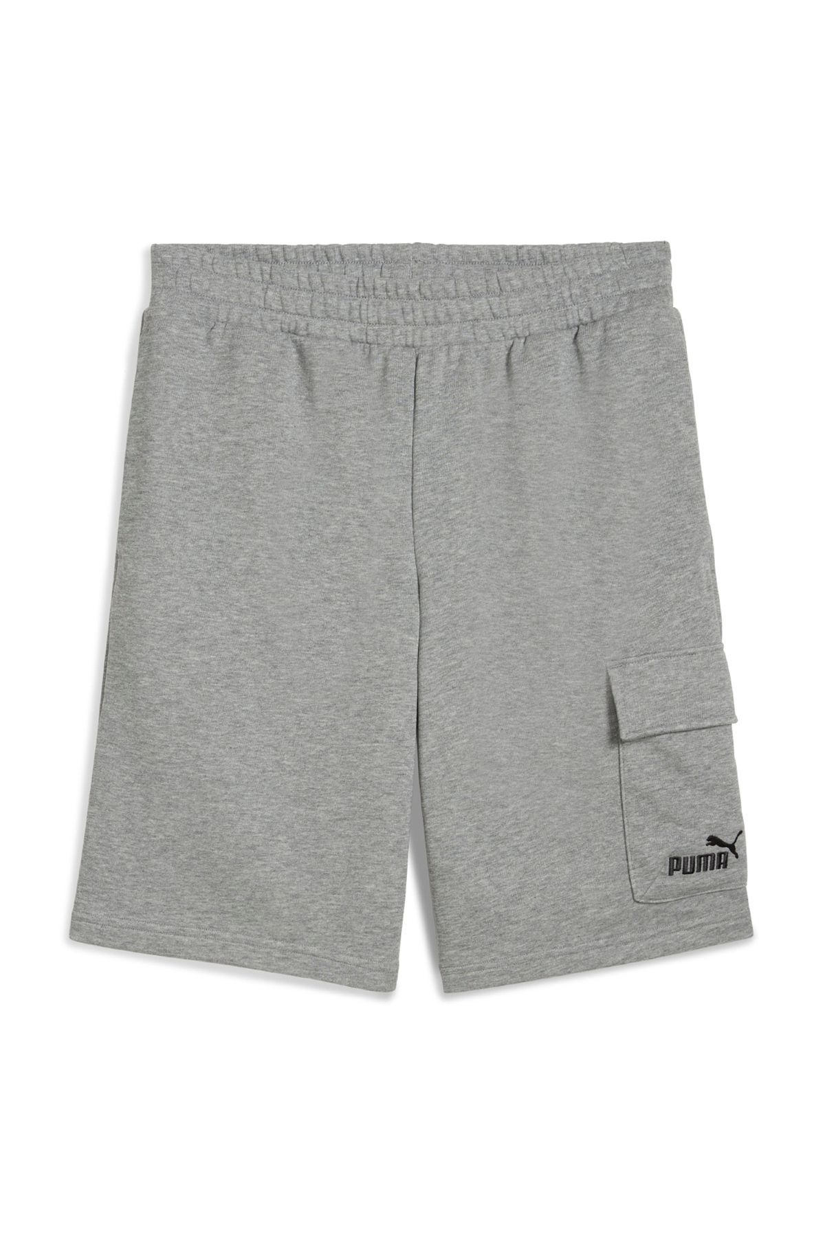 Puma 68266203 ESS No. 1 Logo Cargo Short Gri Lastikli Bel Regular Fit Düz Erkek Şort