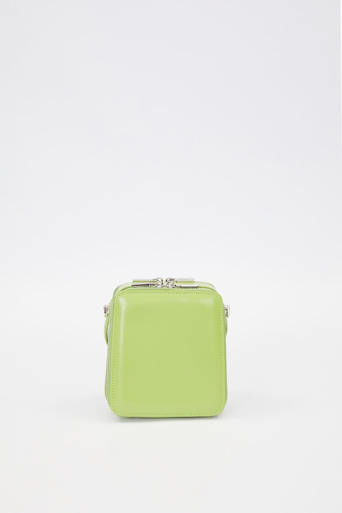 Levidor-Green Rectangular Model Shoulder Bag 5