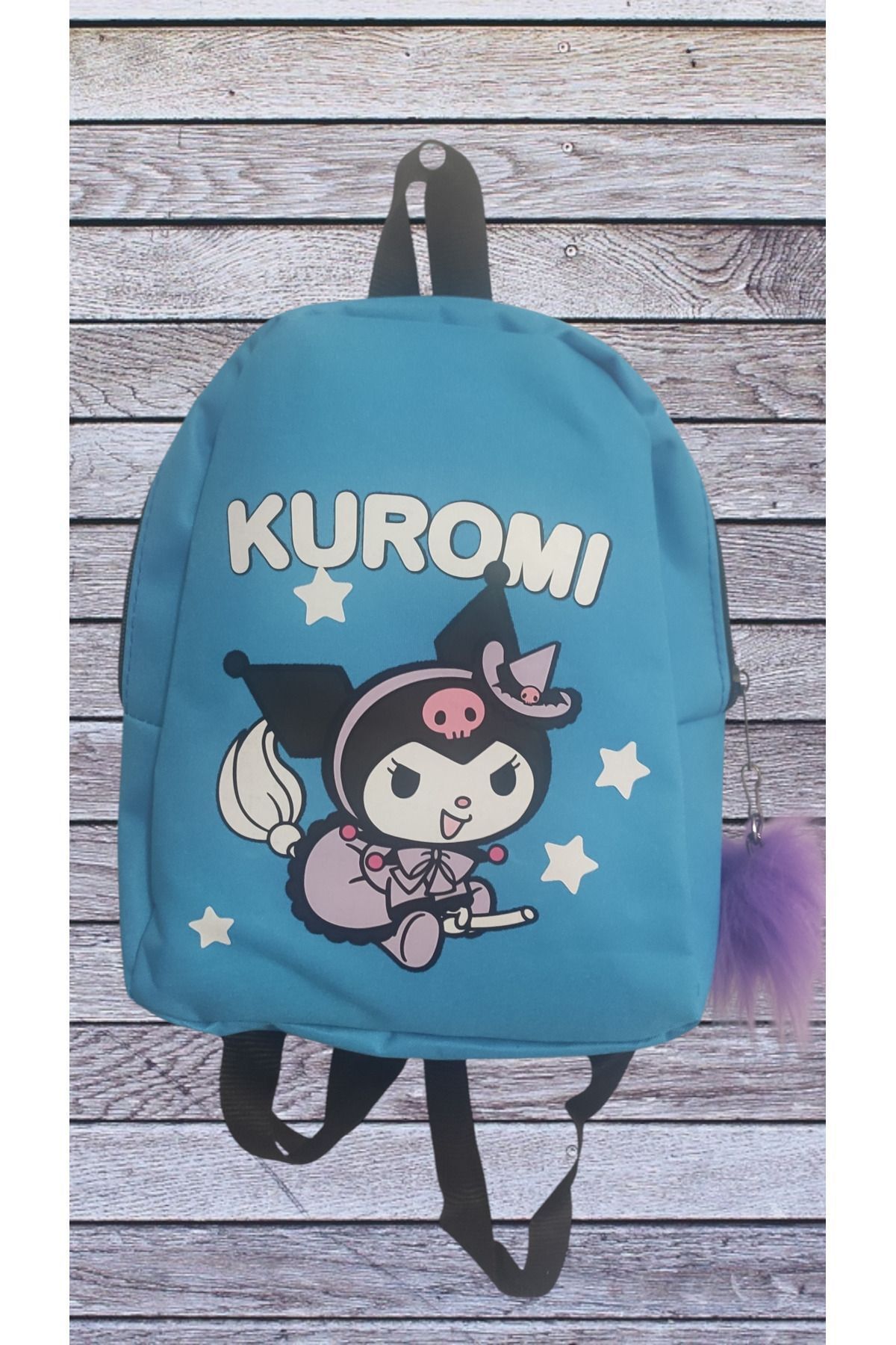 DerinHome Kuromi baskılı tek gözlü küçük boy anaokulu çantası