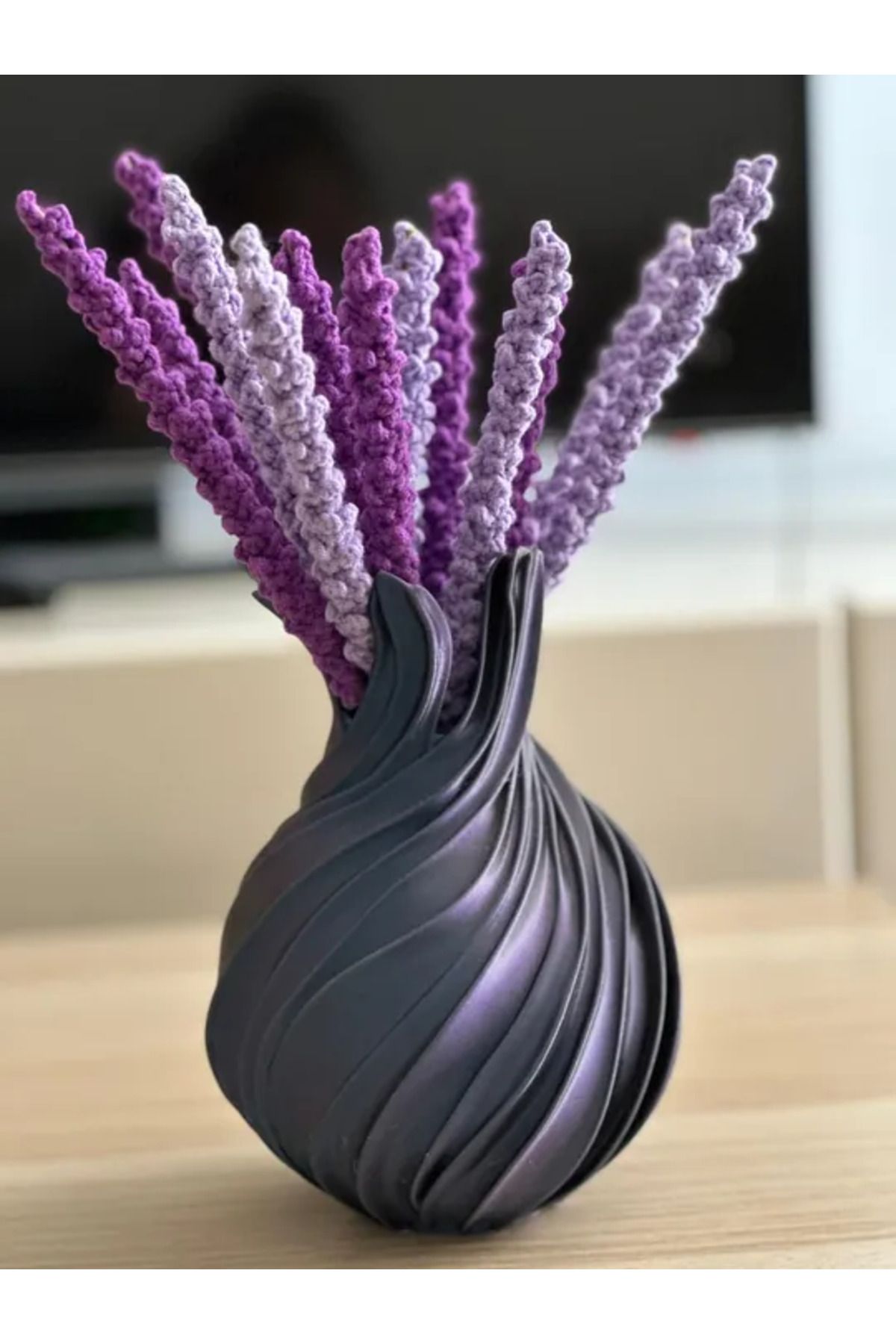 sermen kreatif 🌀 Metalik Sarmal 3D Vazo