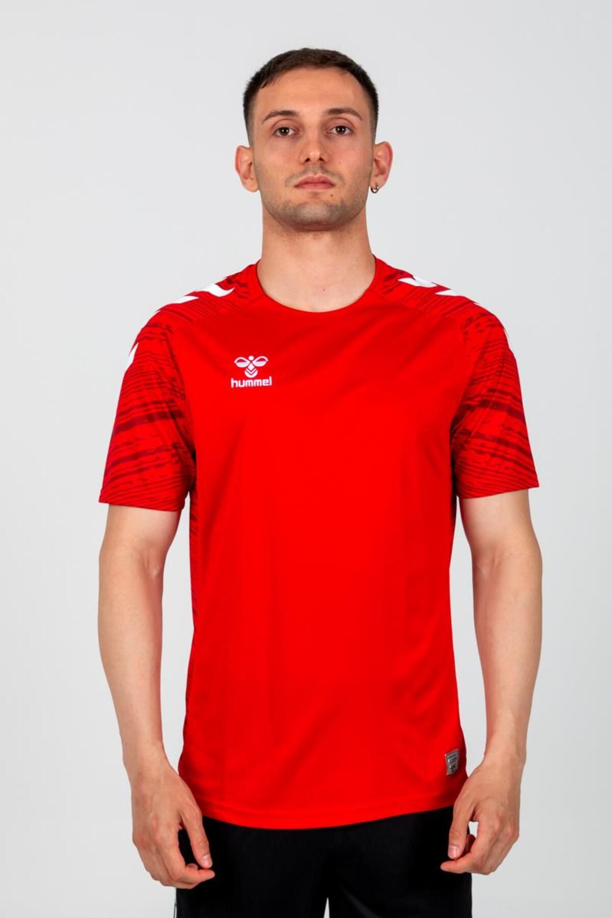 hummel Line Antrenman Tişört Kırmızı
