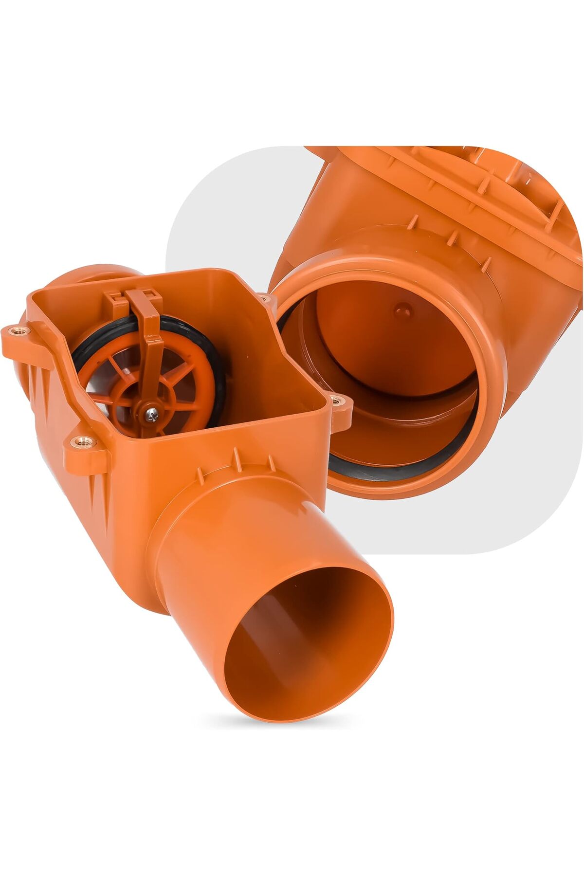 mm Ø125 DESIPHON 値下げ不可 Terra Teevolution PVC Koku ve Akış Geri – Çekvalfi Gider Su Atık マウス・トラックボール