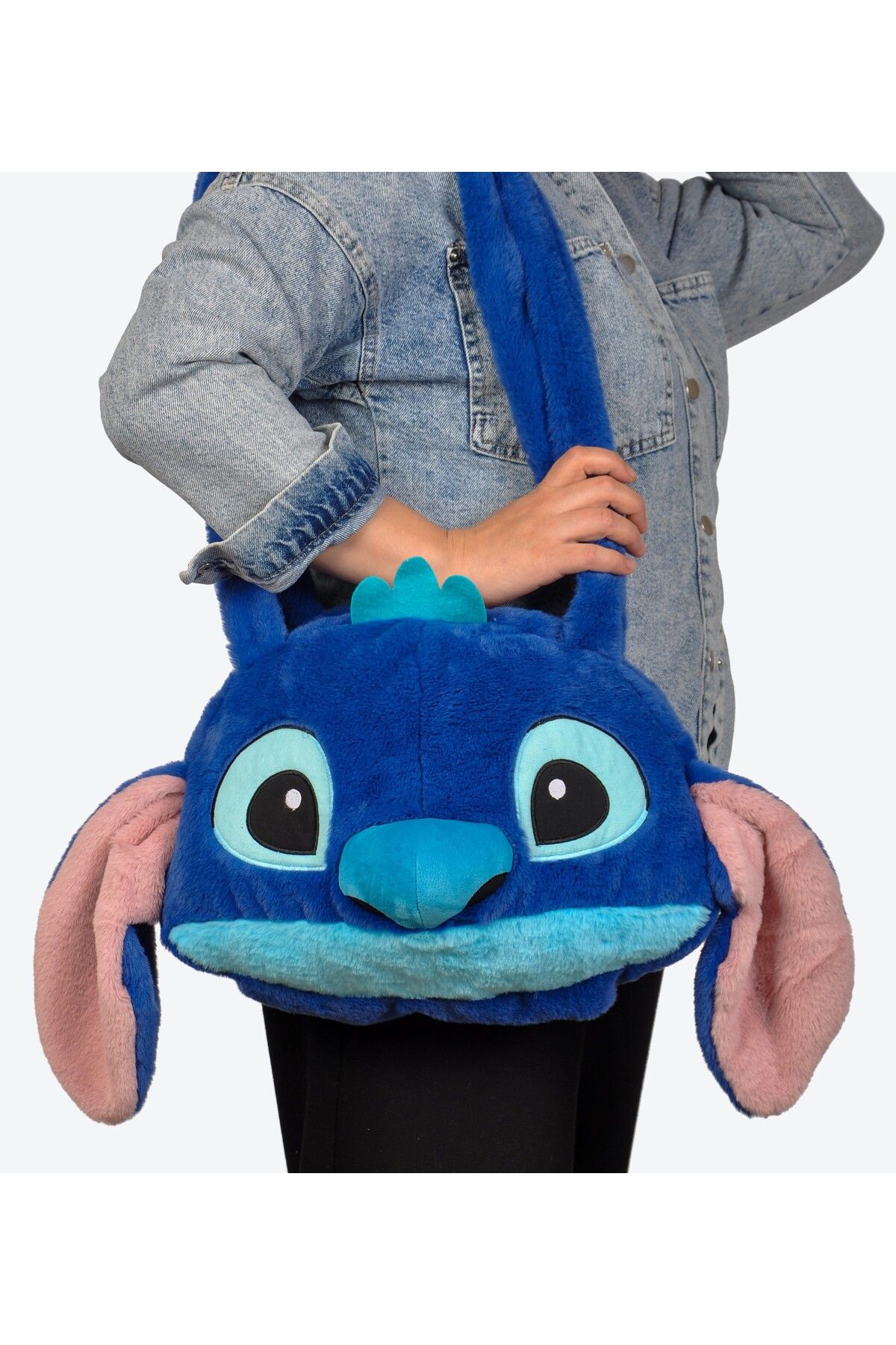 toysme Stitch Peluş Çanta | 40 cm Omuz Çantası | Genç Kızlar İçin Trend Aksesuar