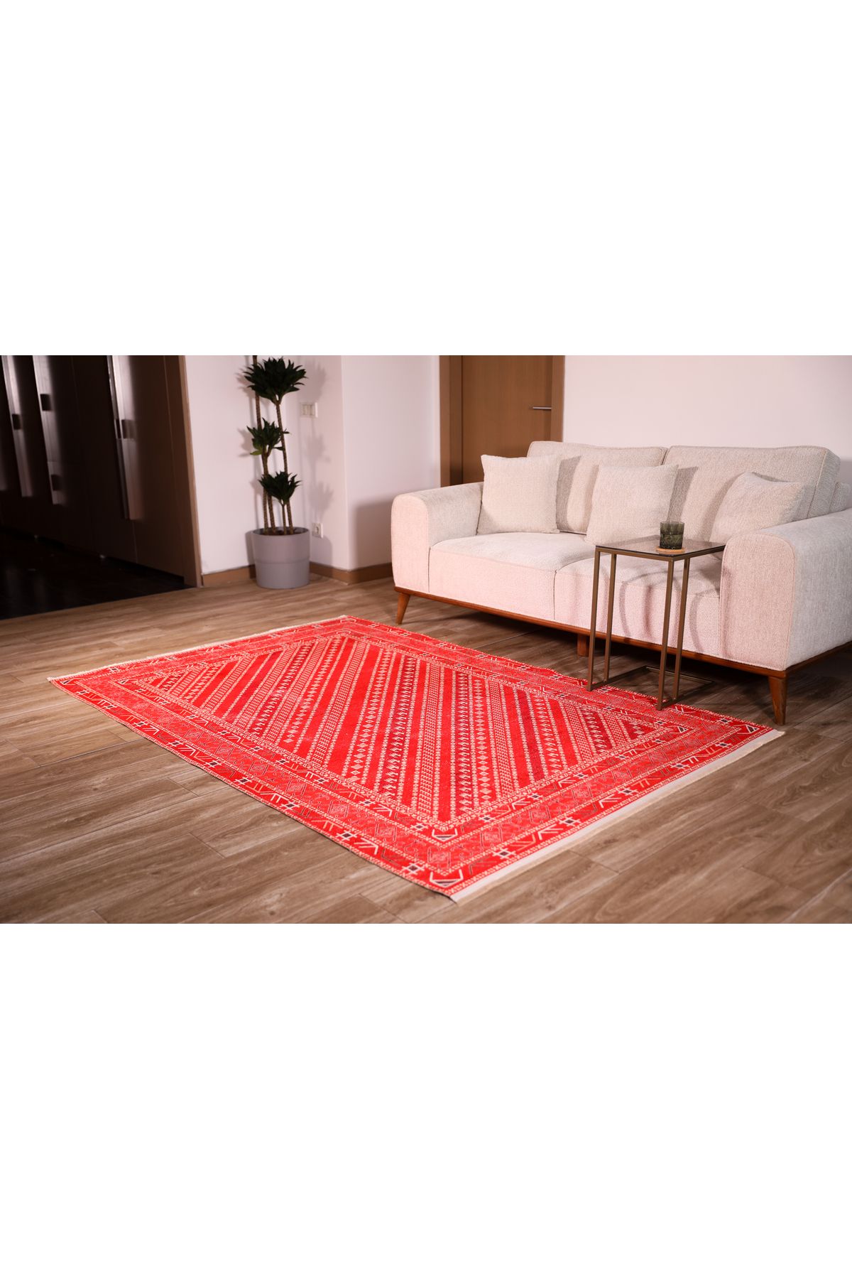 Siela Halı Yıkanabilir Kaymaz Taban Salon Halısı - Desen Harmanı