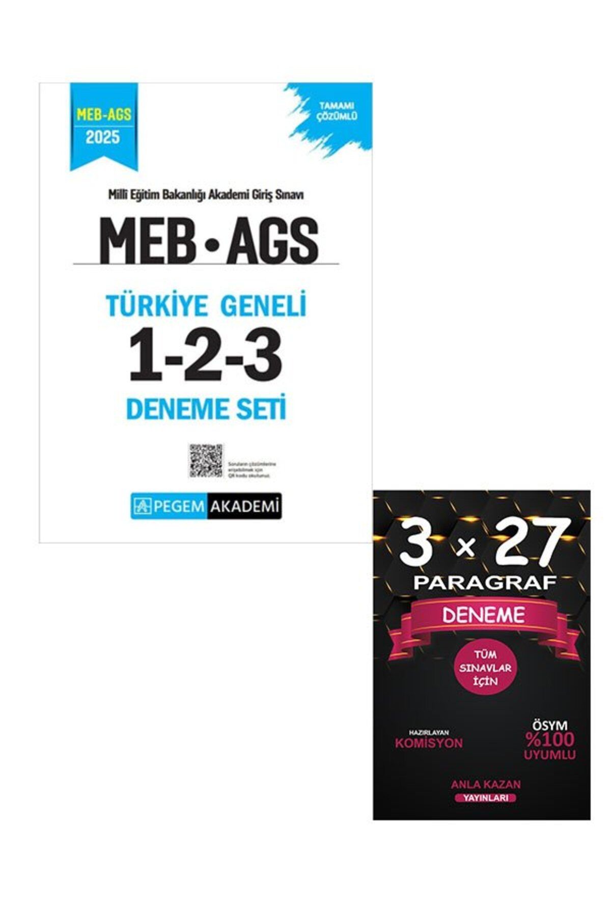 Pegem Akademi Yayıncılık Pegem 2025 MEB-AGS Türkiye Geneli 3 Deneme (1-2-3)