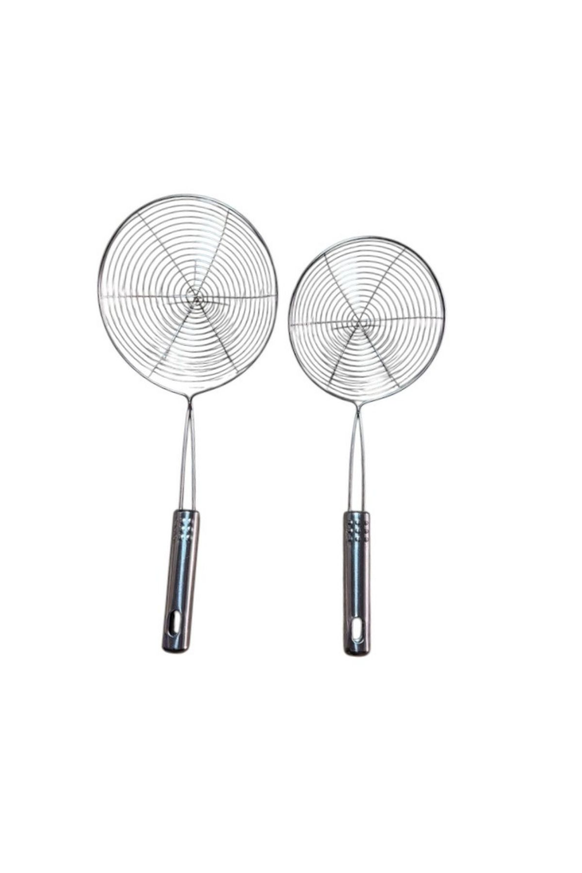 Kitchen Design Lab Metal Saplı Kevgir -18-16 Cm Çap -iki Boy Kevgir Seti
