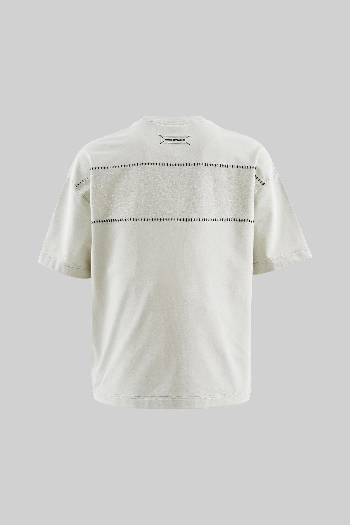 Machinist Erkek Patch And Stitch Details Oversize Uzay Grisi Tişört