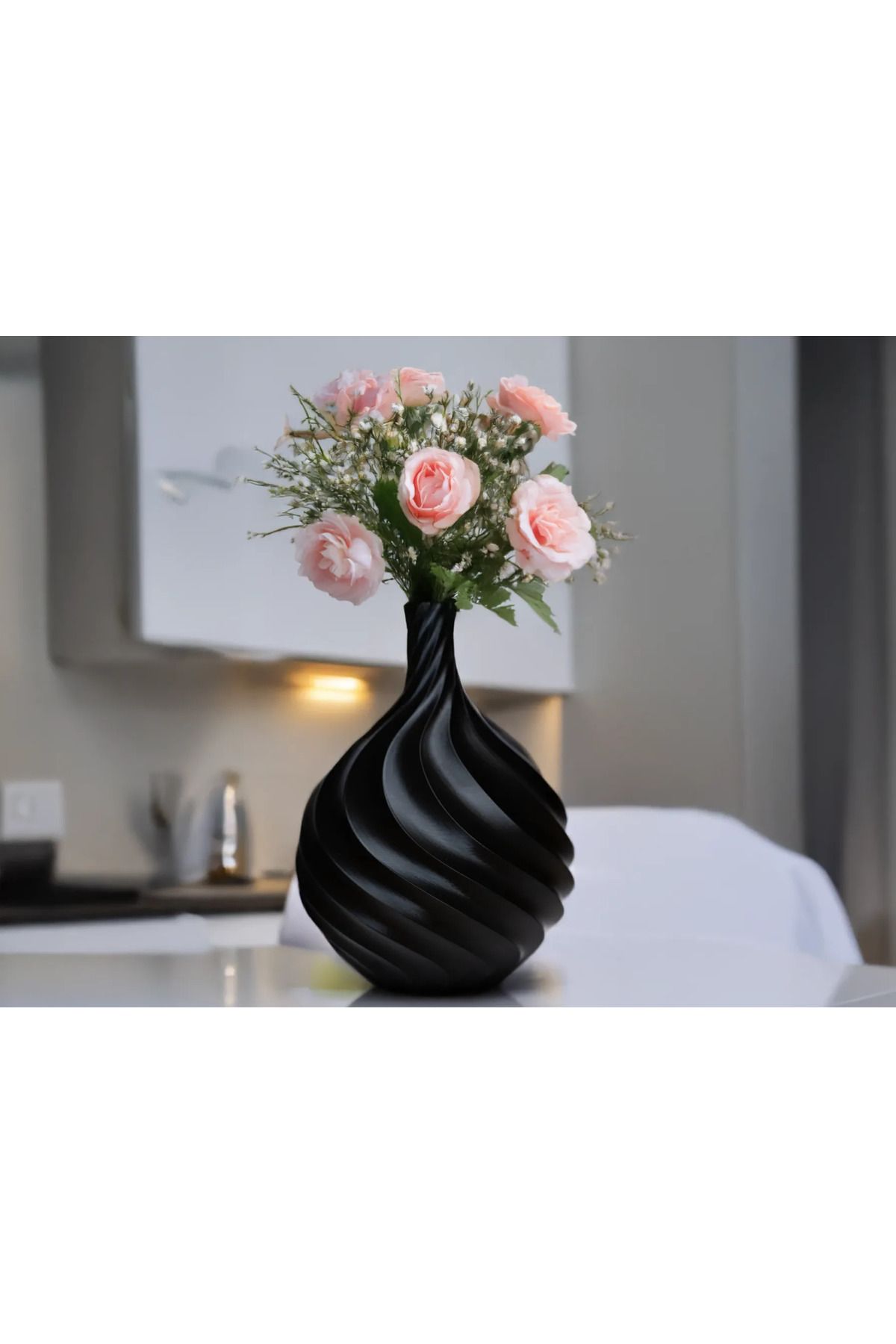 Cem3d Dekoratif Burgu Vazo 16cm