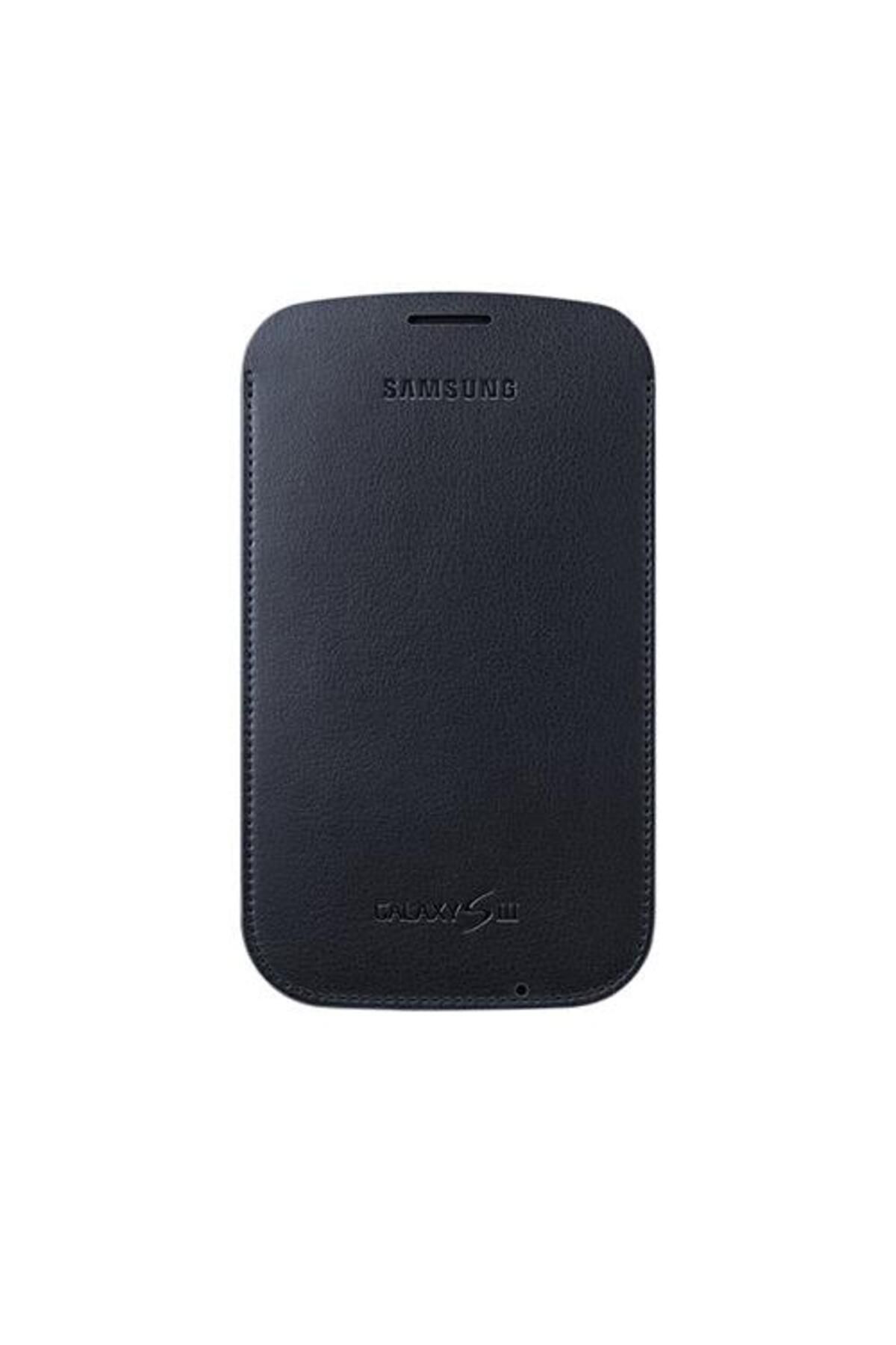 Samsung Galaxy S3 ile Uyumlu Pouch Kılıf Siyah EFC-1G6LBECSTD