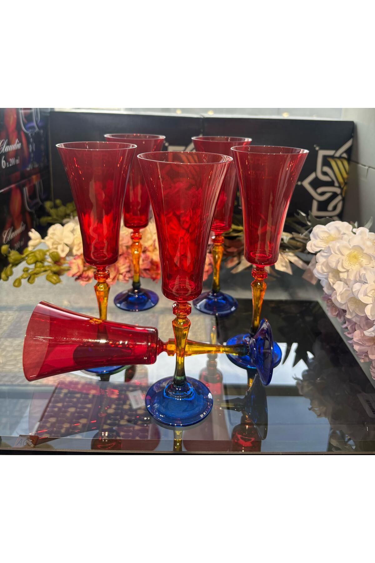Verre Kristal Züccaciye KRİSTAL KAHVE YANI BARDAK TAKIMI