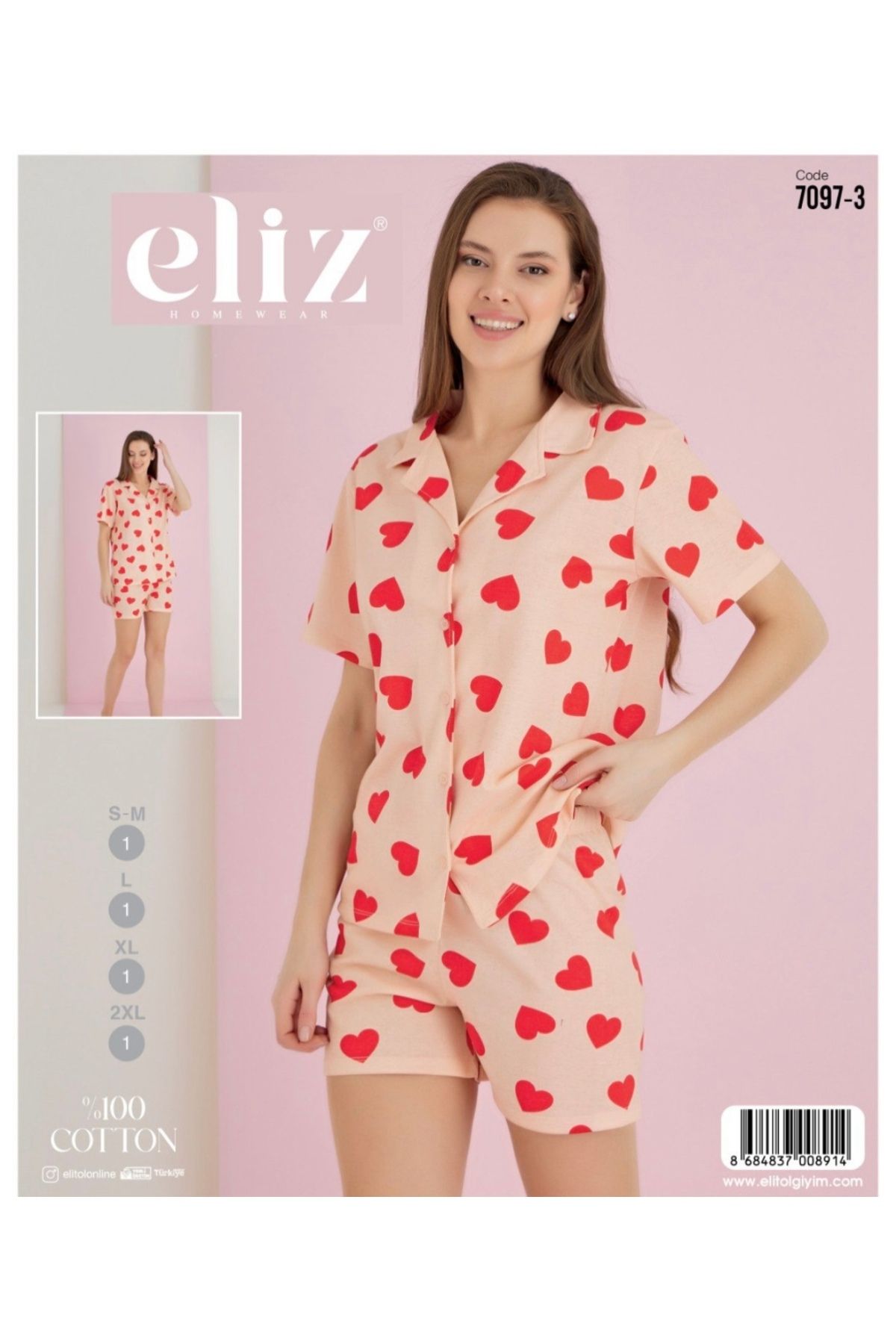LUCKY MARS Şortlu Pijama Takımı