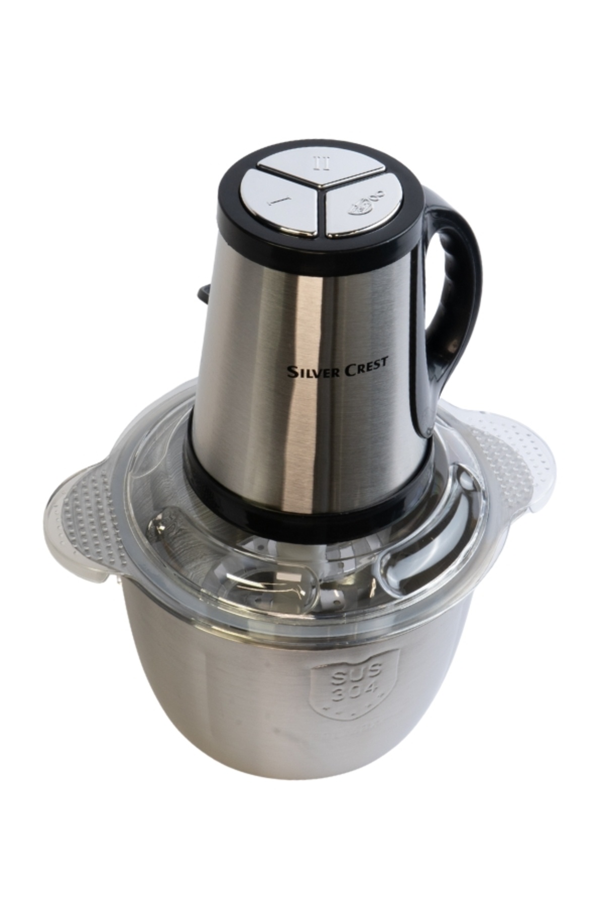 Silver Crest-3L Food Chopper – 400W Power | 6 Stainless Steel Blades | 3 Speeds | Detachable Bowl 3
