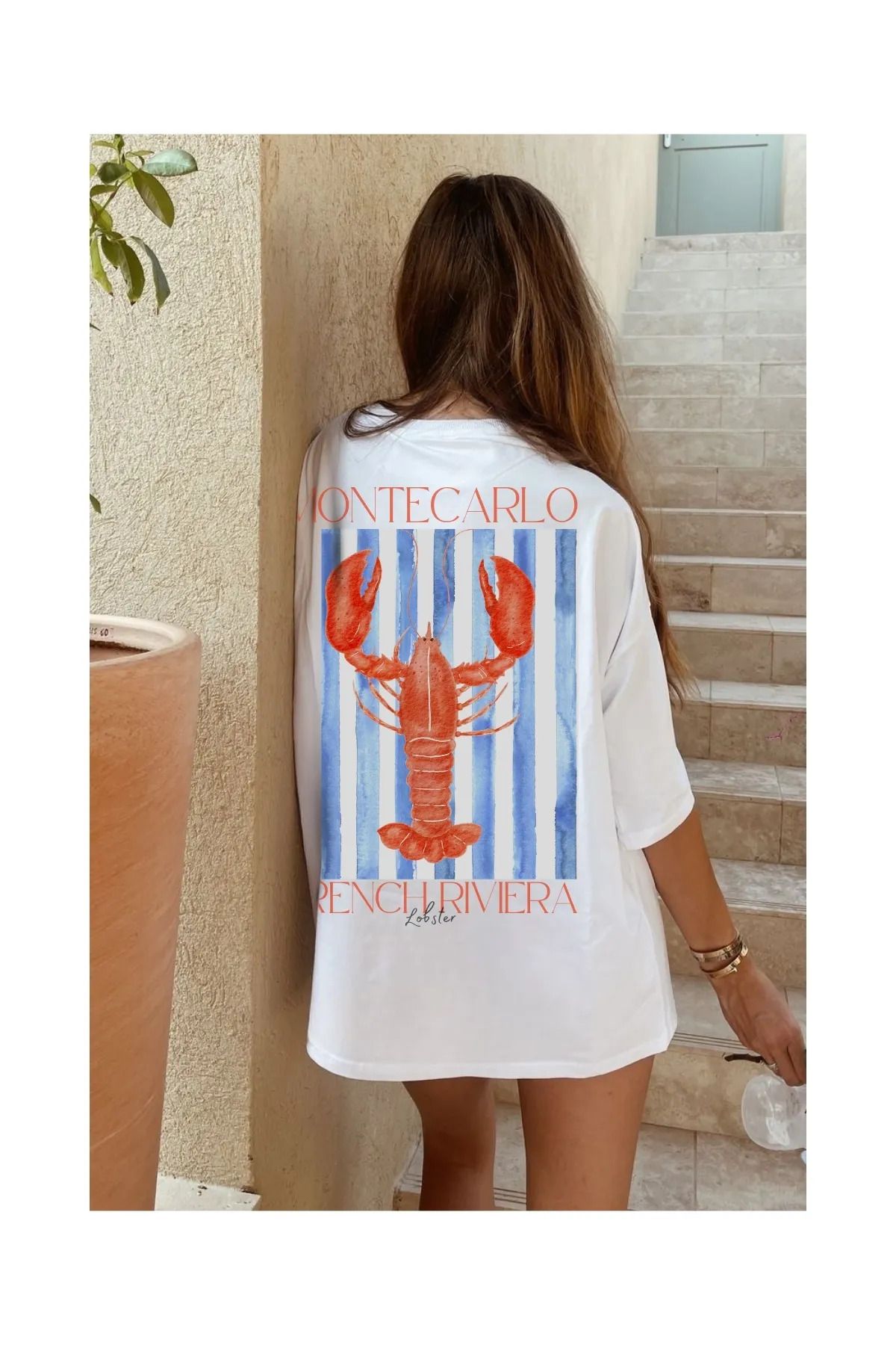 JANSO GROUP - KADIN KISA KOLLU TSHIRT BASKILI PAMUKLU