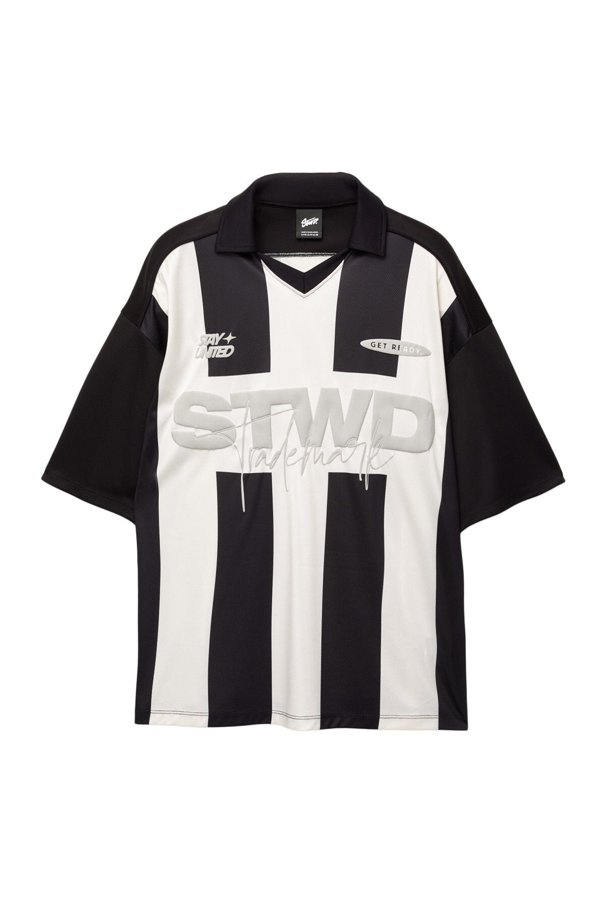Pull & Bear Çizgili STWD futbol t-shirt
