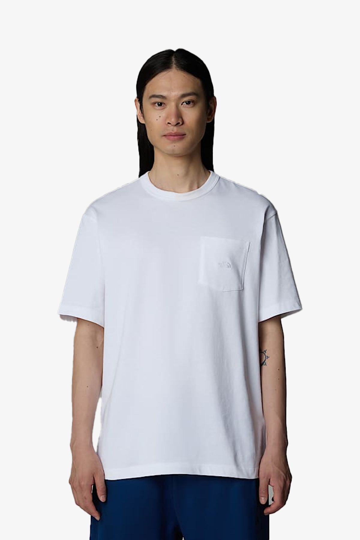 THE NORTH FACE The Nort Face M Ss Dome Relaxed Pocket Erkek Beyaz T-Shirt NF0A8C3PFN41