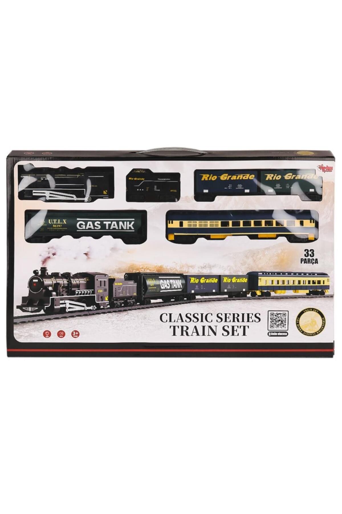 Skygo FF-1601C Işıklı ve Sesli 33 Parça Classic Tren - Vardem Oyuncak