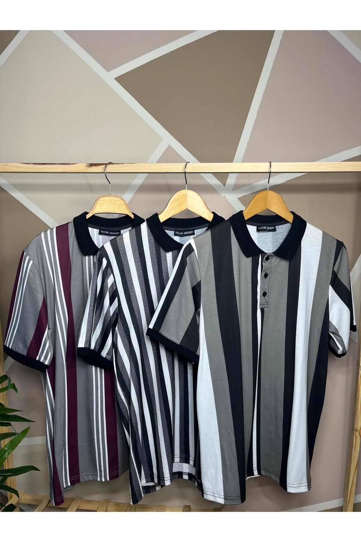 MFZ Giyim 3'Lü Polo Yaka T-shirt